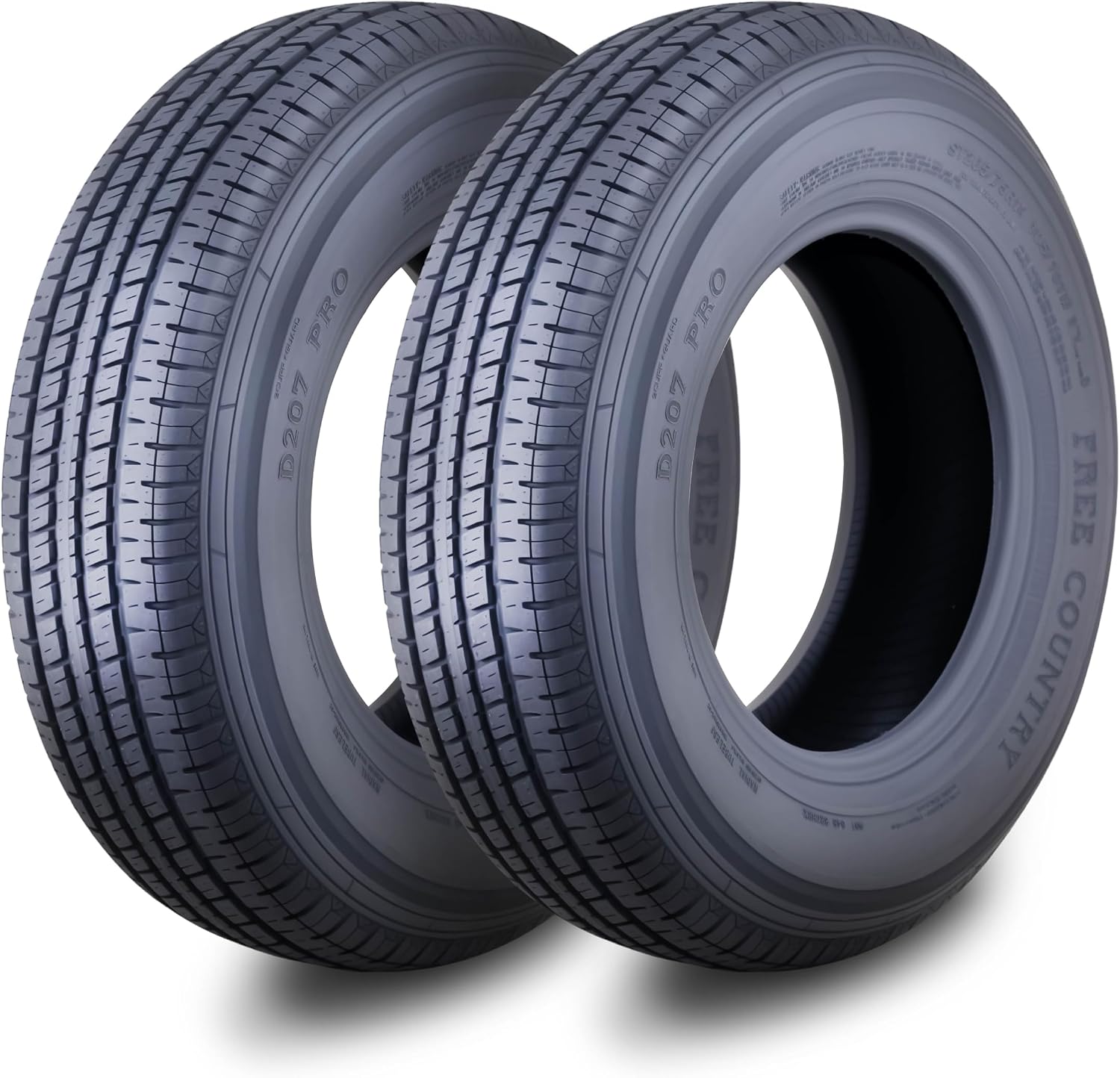 FREE COUNTRY 2 Premium Trailer Tire ST225/75R15 10PR LRE 117N w/Scuff Guard