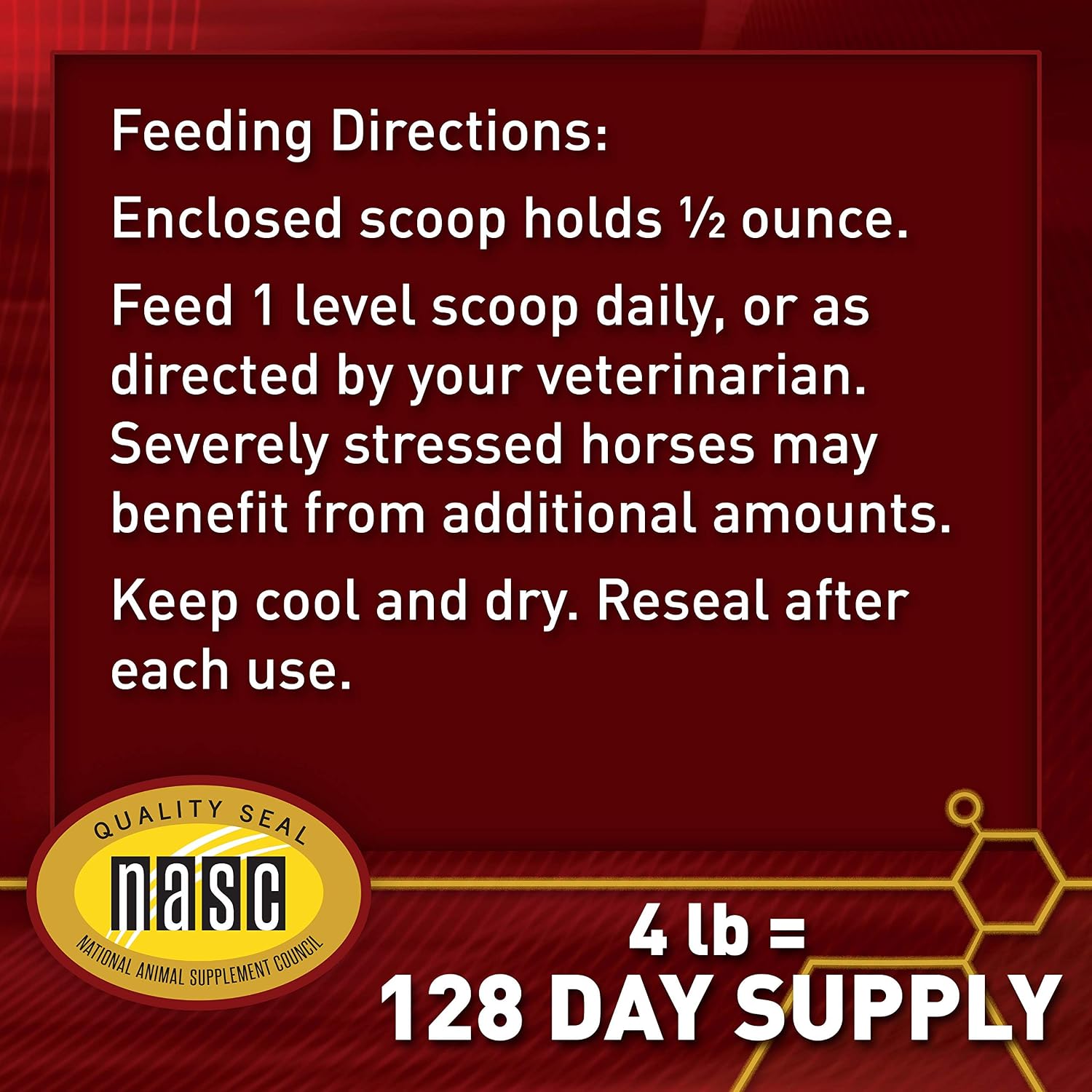 Vita Flex Pro E-5000 Premium Horse Vitamin E Powder, 4 lbs, 128-Day Supply