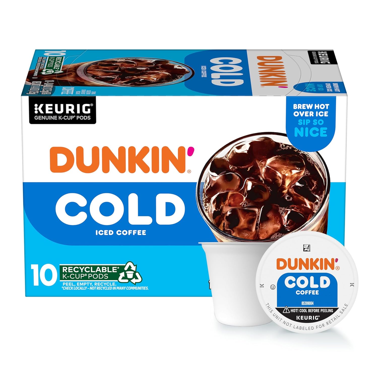 Dunkin’ Original Blend Medium Roast Coffee, Keurig K-Cup Pods, 10 Count Box