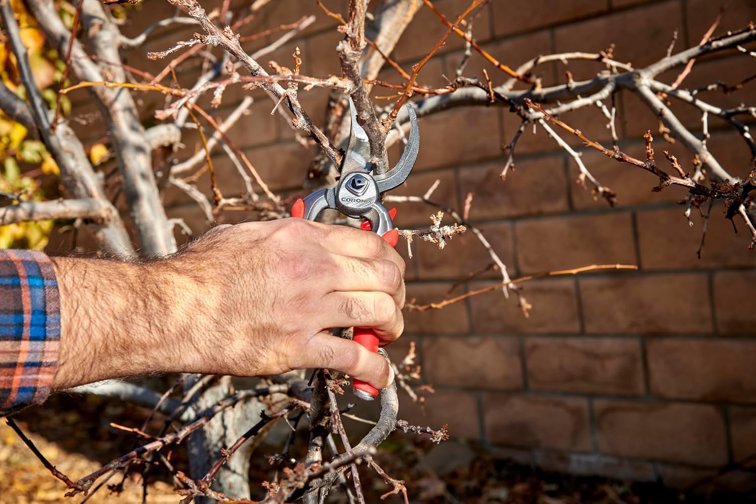 Corona Tools DualCUT Forged Steel Bypass Hand Pruner – 1″ Cutting Capacity Garden Pruning Shears for Branch & Stem Cutting