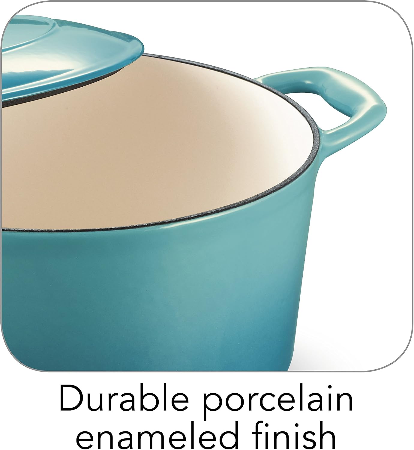 Tramontina Bestow Enameled Cast Iron 4-Qt Braiser Pan with Lid, Blue | Oven-to-Table Casserole Dish, Great for Shallow Braises & Simmers