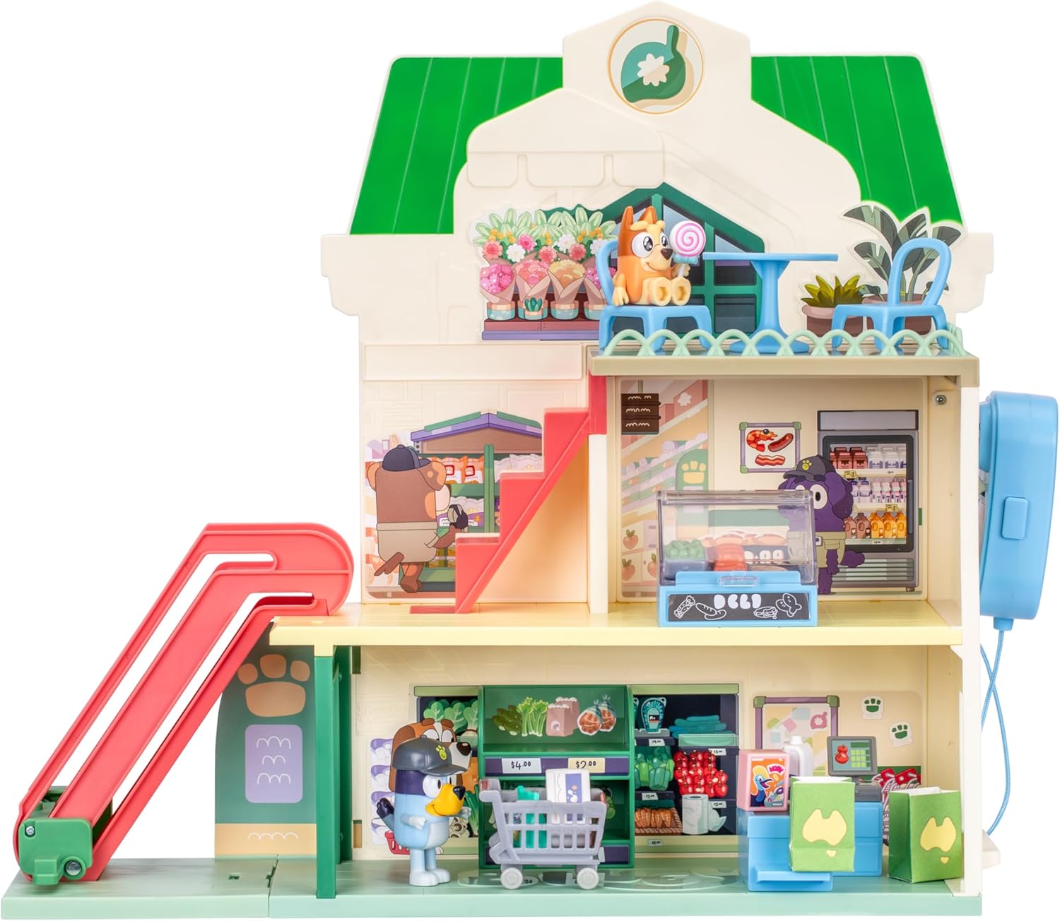 Bluey Toy House Mega Bundle, Family Home & BBQ Playhouse, Ages 3-5