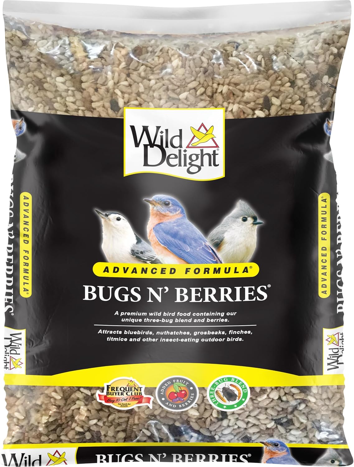 Wild Delight Deck, Porch N' Patio No Waste Bird Food, 5 lb, (374050)
