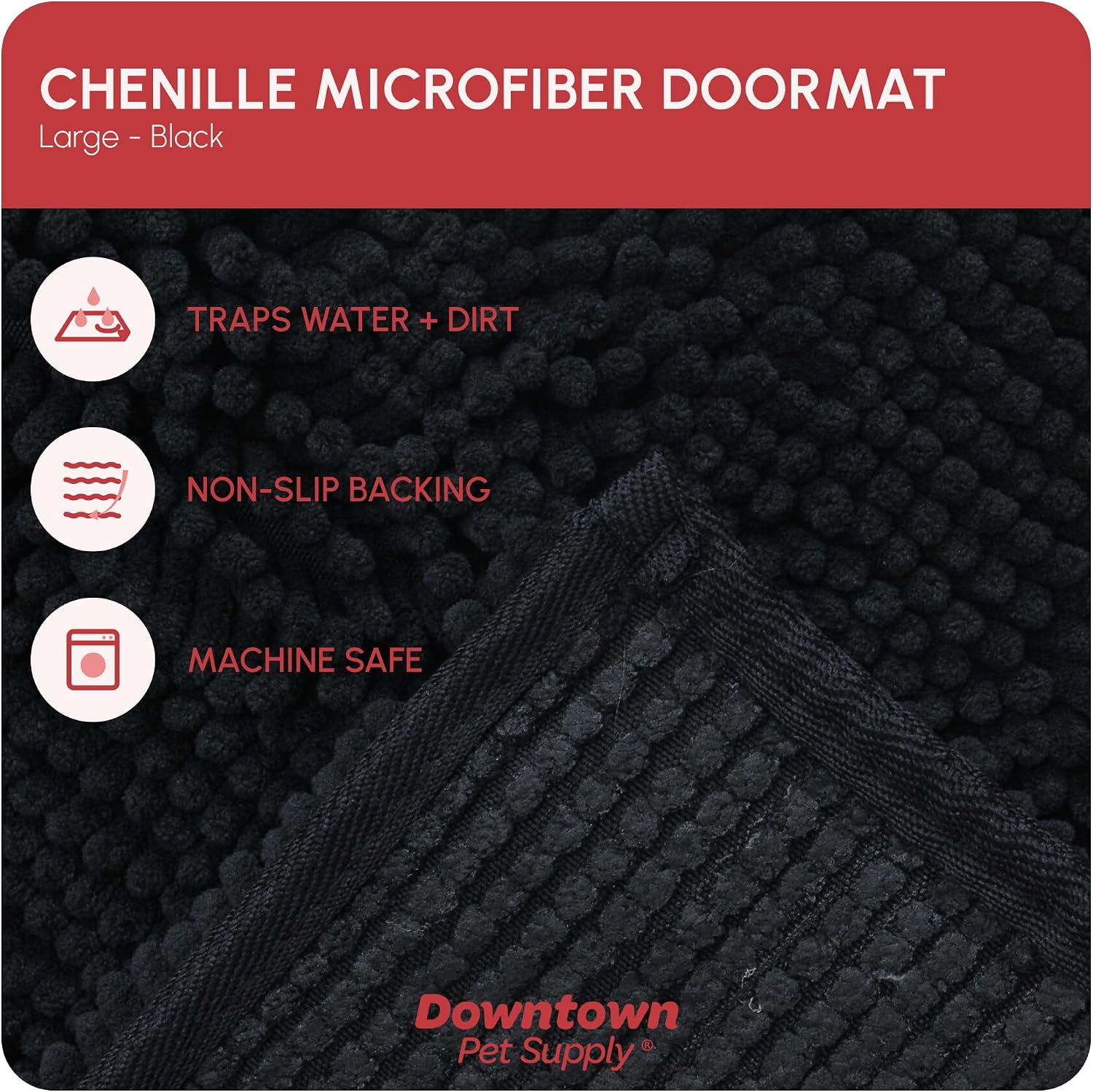 Dog Mud Mat, 31" x 20" Sage – Thick Microfiber Entry Rug for Snow, Mud & Salt – Absorbent, Quick-Dry, Washer-Safe & Non-Slip, Medium