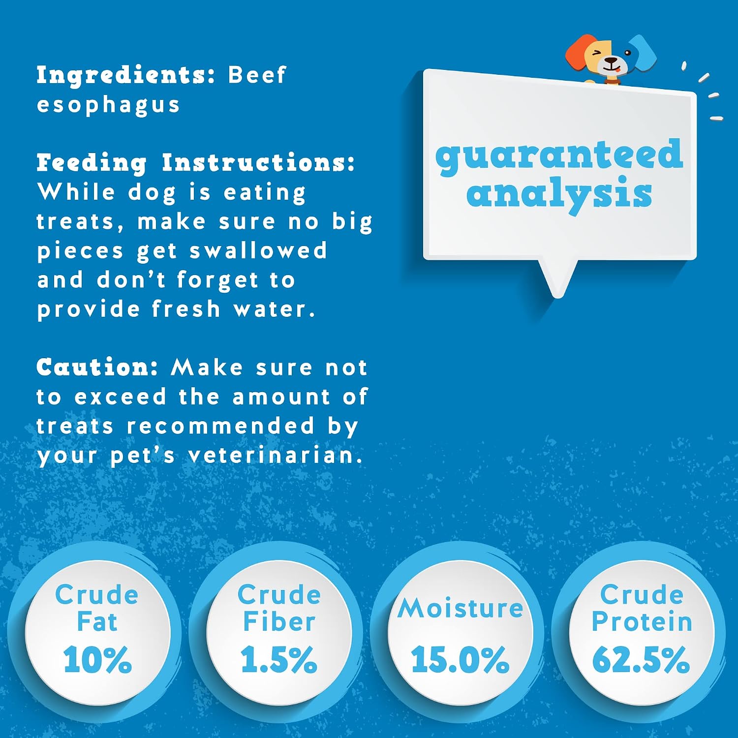 Jack&Pup Gullet Sticks for Dogs, 6" Esophagus Dog Treats (40 Pack)