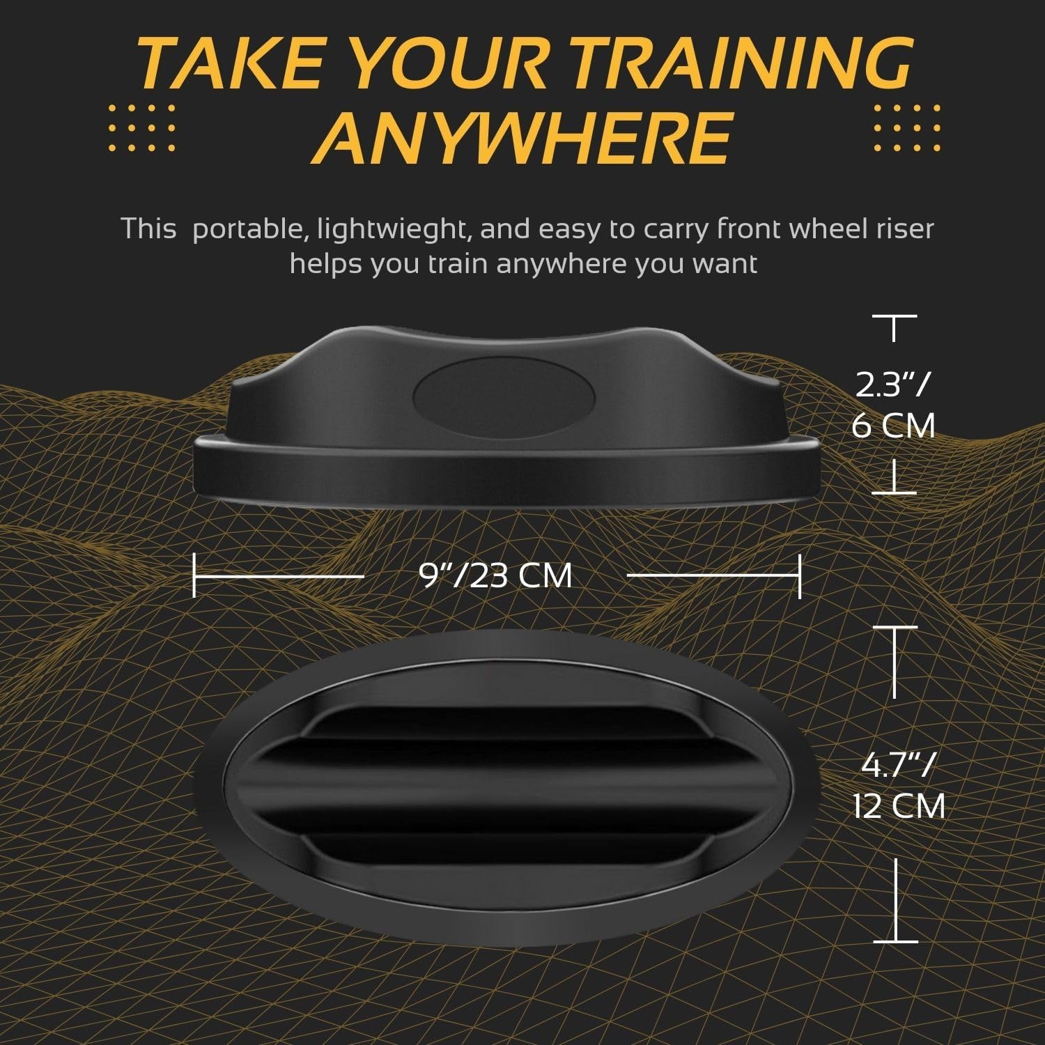 Flexzion Bike Trainer Front Wheel Block