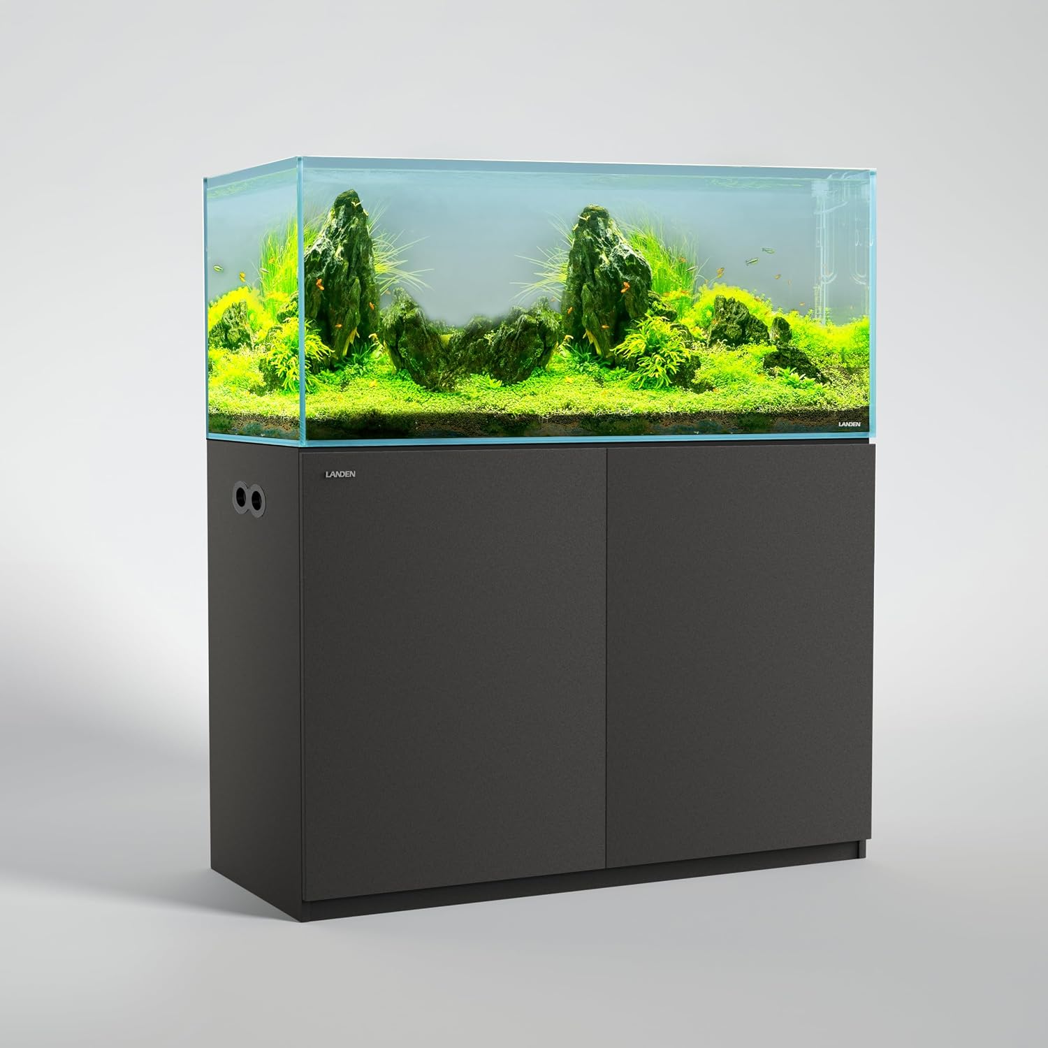 LANDEN Wooden Aquarium Stand & Cabinet, 20 Gallon Fish Tank, 17.7x17.7in