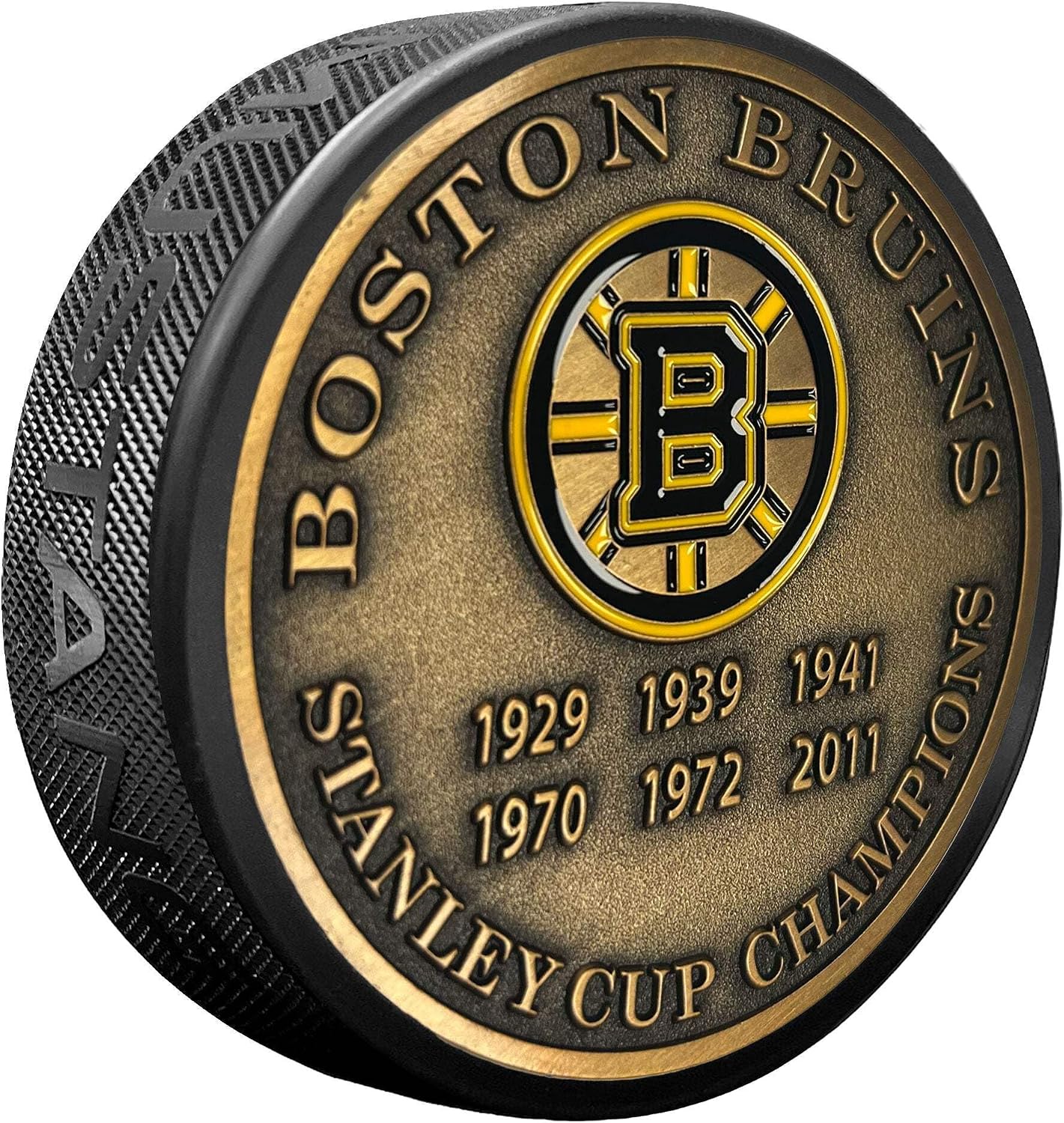 Sports Decor Stanley Cup Years Gold Medallion Puck