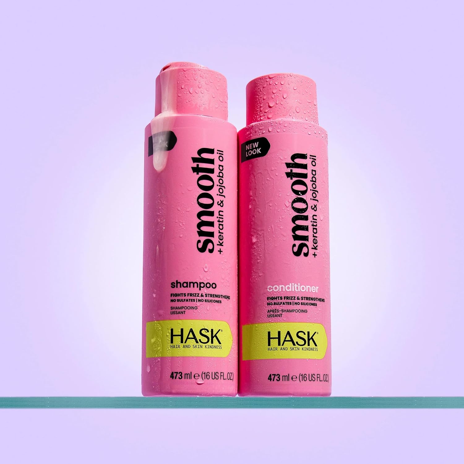 HASK Biotin Boost Thickening Shampoo + Conditioner Set | Adds Fullness, Strengthens, Volumizes, Sulfate-Free, Paraben-Free, Gluten-Free, Color Safe | 12oz each