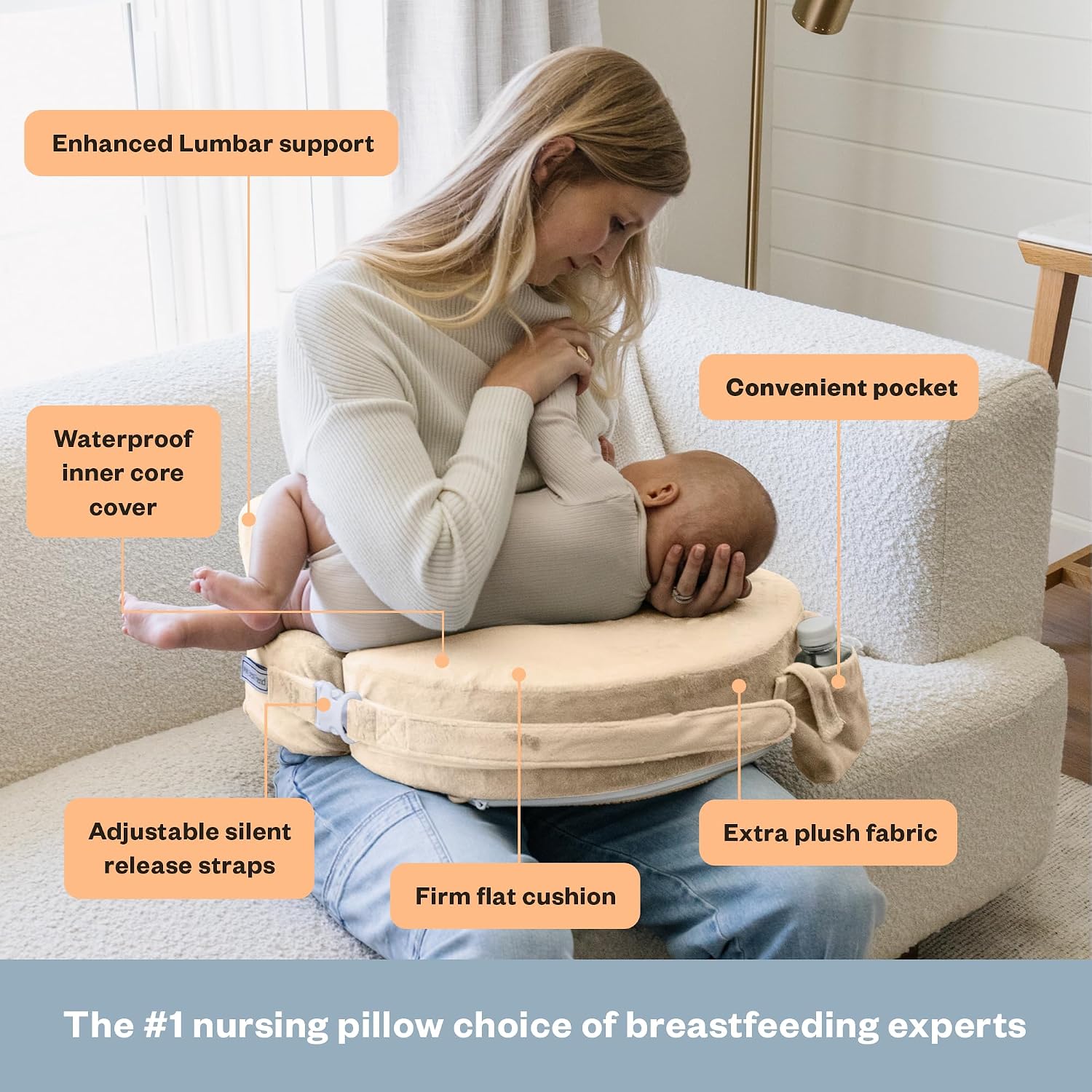 My Brest Friend Super Deluxe Nursing Pillow - Platinum