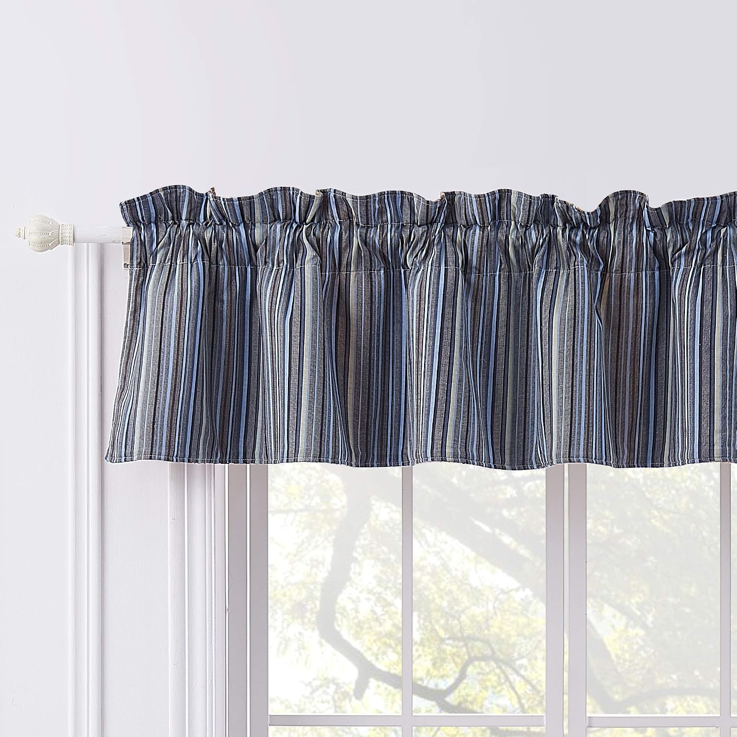 Greenland Home Katy Window Valance Red 84 W x 16 L