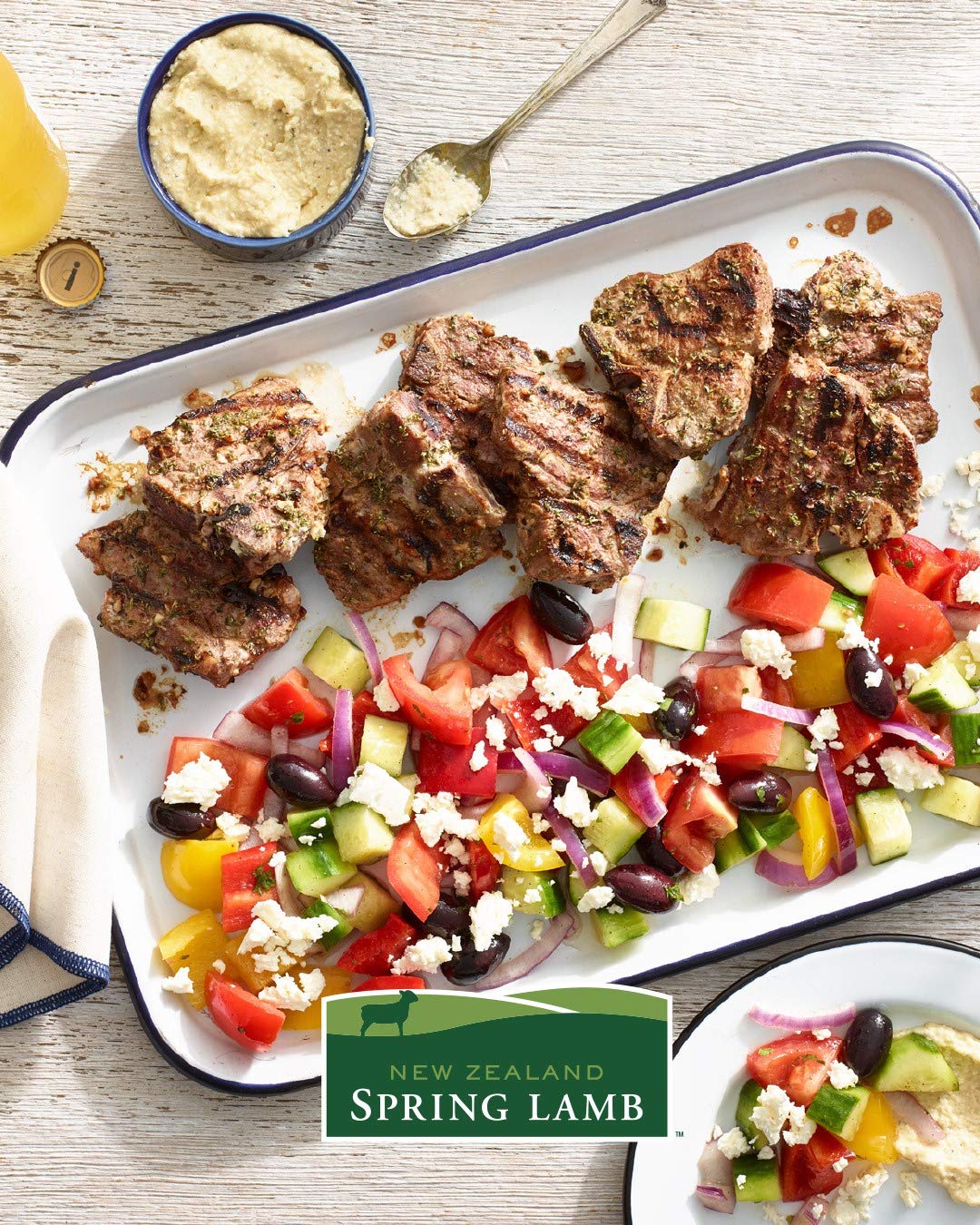 New Zealand Spring Lamb, Fresh New Zealand Lamb Loin Chops, 1 lb