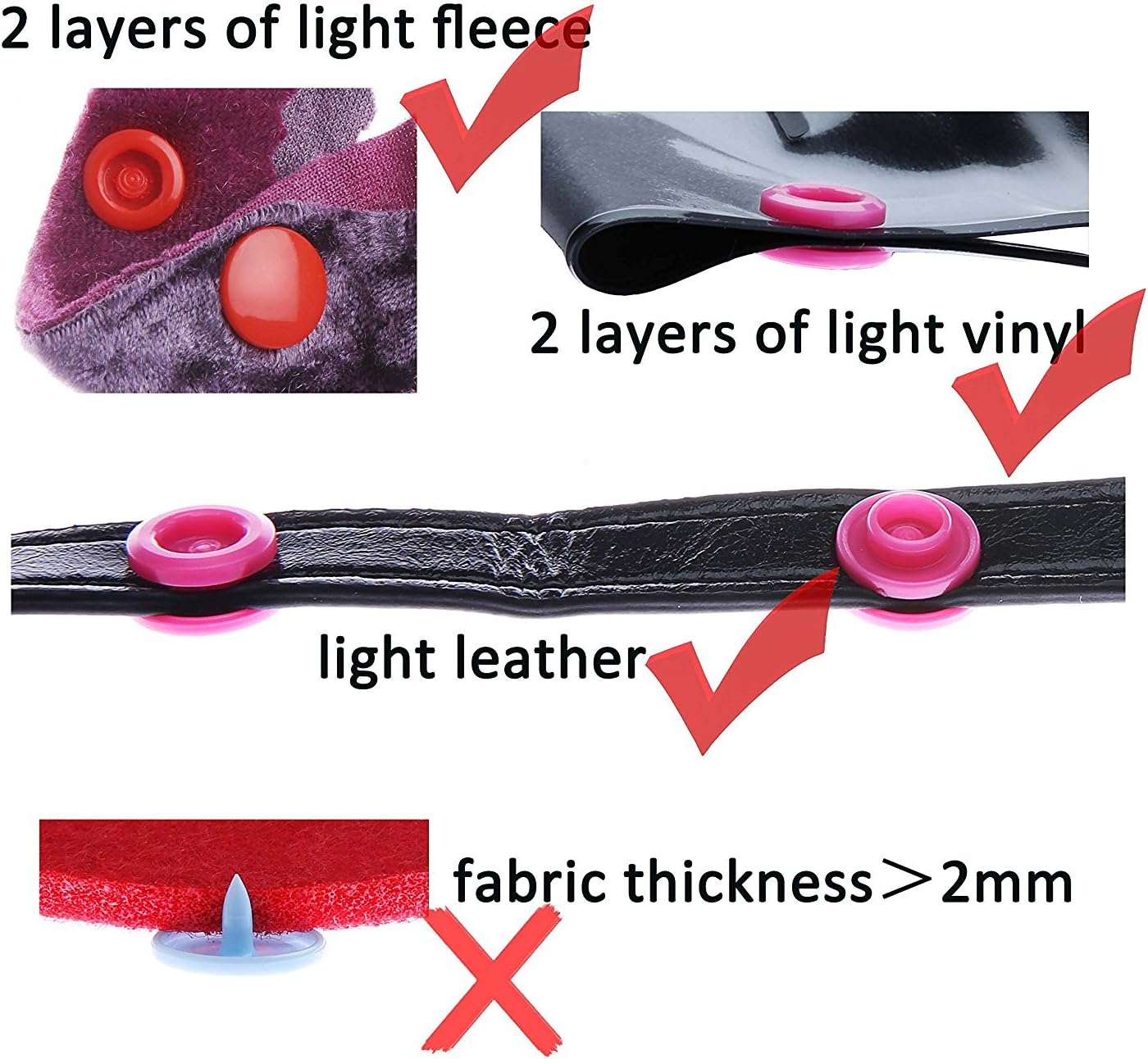 Original KAM Snaps Starter Kit 360 Sets Size 20 12 Colors Pliers | Lead-Free & CPSIA Compliant, Plastic T5 Snap Button Kit, No-Sew Fasteners
