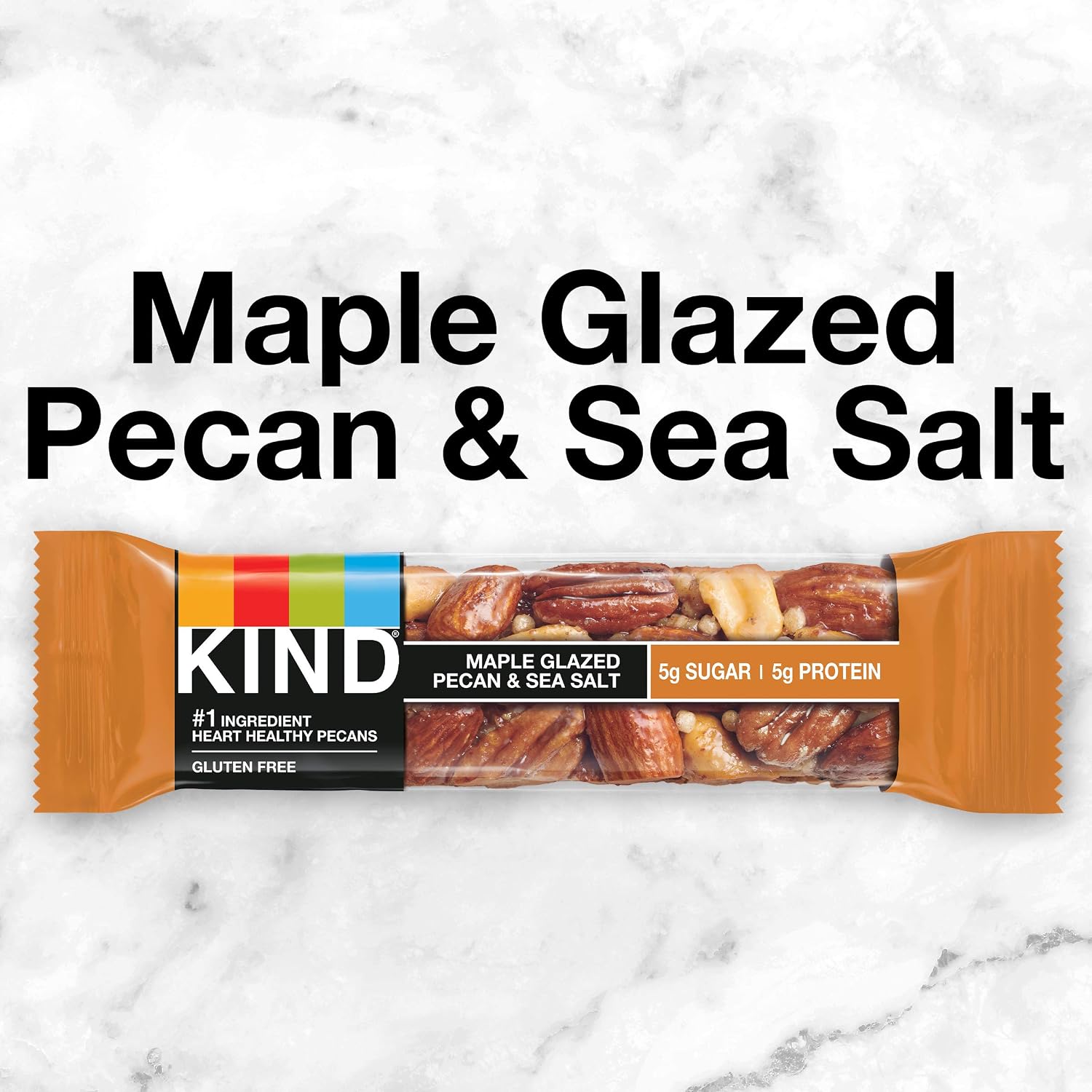 KIND Healthy Snacks Bars, Dark Chocolate Nuts & Sea Salt, Gluten Free, Low Sugar, High Fiber Snacks, 6g Protein, 12 Count