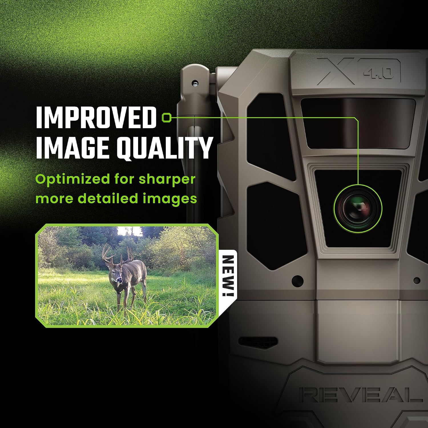 TACTACAM Reveal X 4.0 Cellular Trail Camera + FlexPack R5 + Solar R5 (2PK) | Power Bundle – Night Vision, Waterproof, 4K Photo, 1080p Video