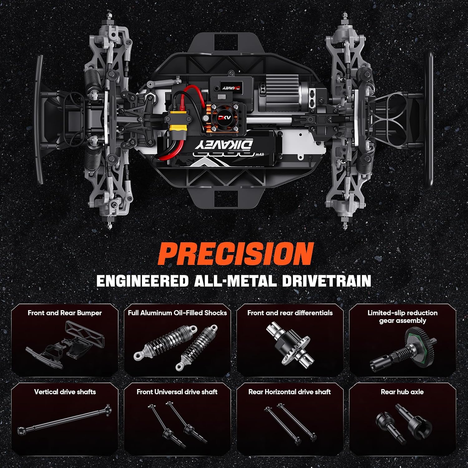 1/12 Brushless Remote Control Car RTR, 42MPH (70+Km/H 4WD Rc Short-Course Truck, Amateur-Level Rc Drift Car, Equipped with 3s 2200 Mah Battery, All-Terrain Tires, Suitable for Adults-RED