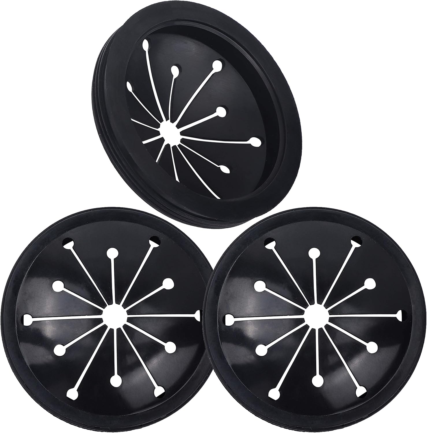 3 Pcs Garbage Disposal Splash Guards Sink Baffle Disposal Replacement Multi-function Drain Plugs food Waste Disposer Accessories for Whirlaway