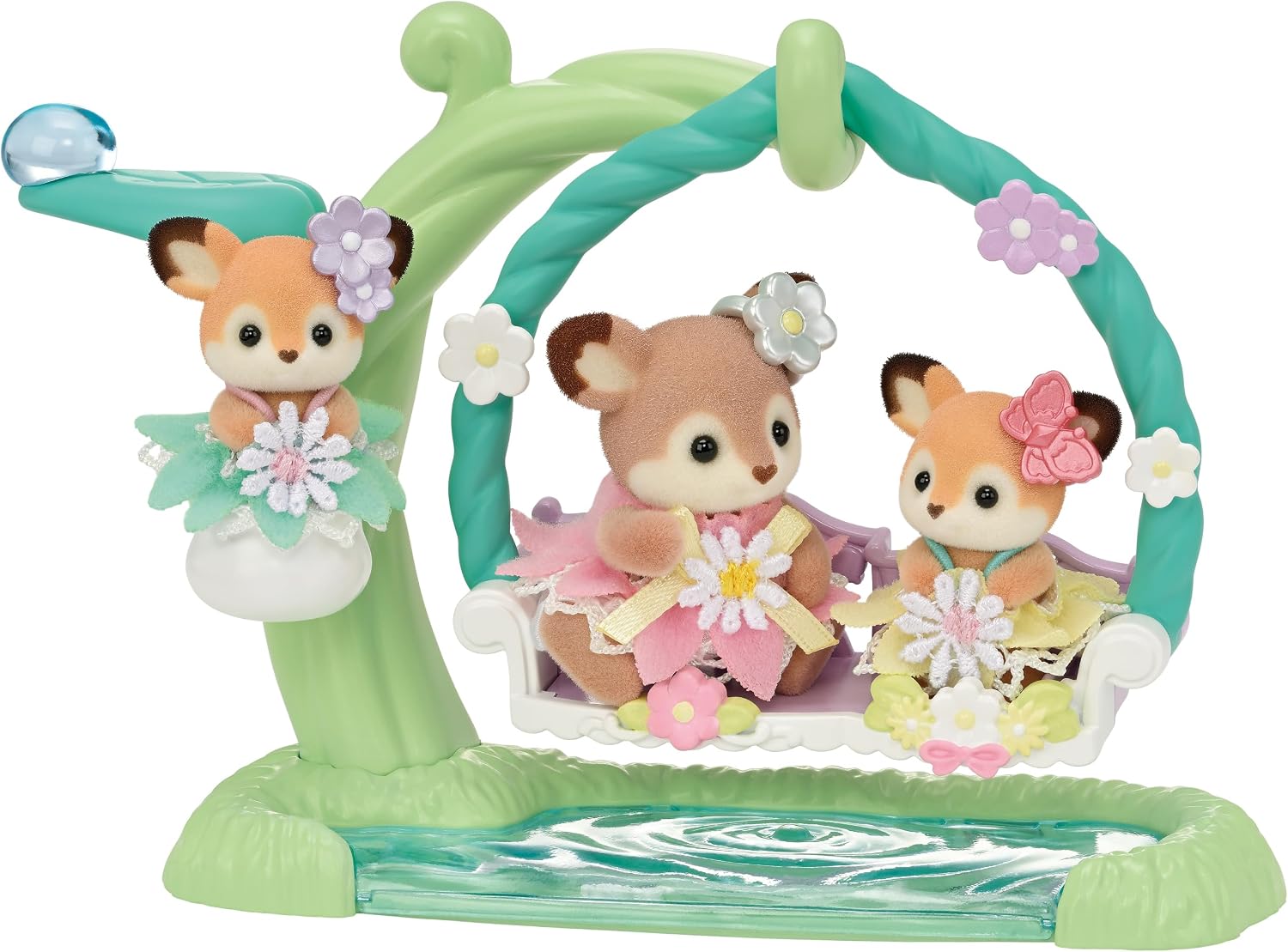 Sylvanian Families 5801 Bebè deer flower swing