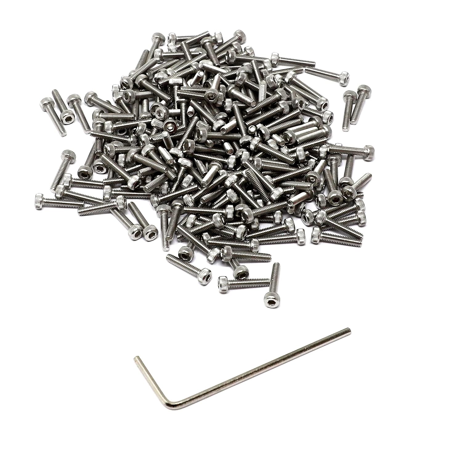 iexcell 20 Pcs M8 x 30/35/40/45/50 mm Stainless Steel 304 Hex Socket Head Cap Screws Bolts Assortment, Fully Threaded