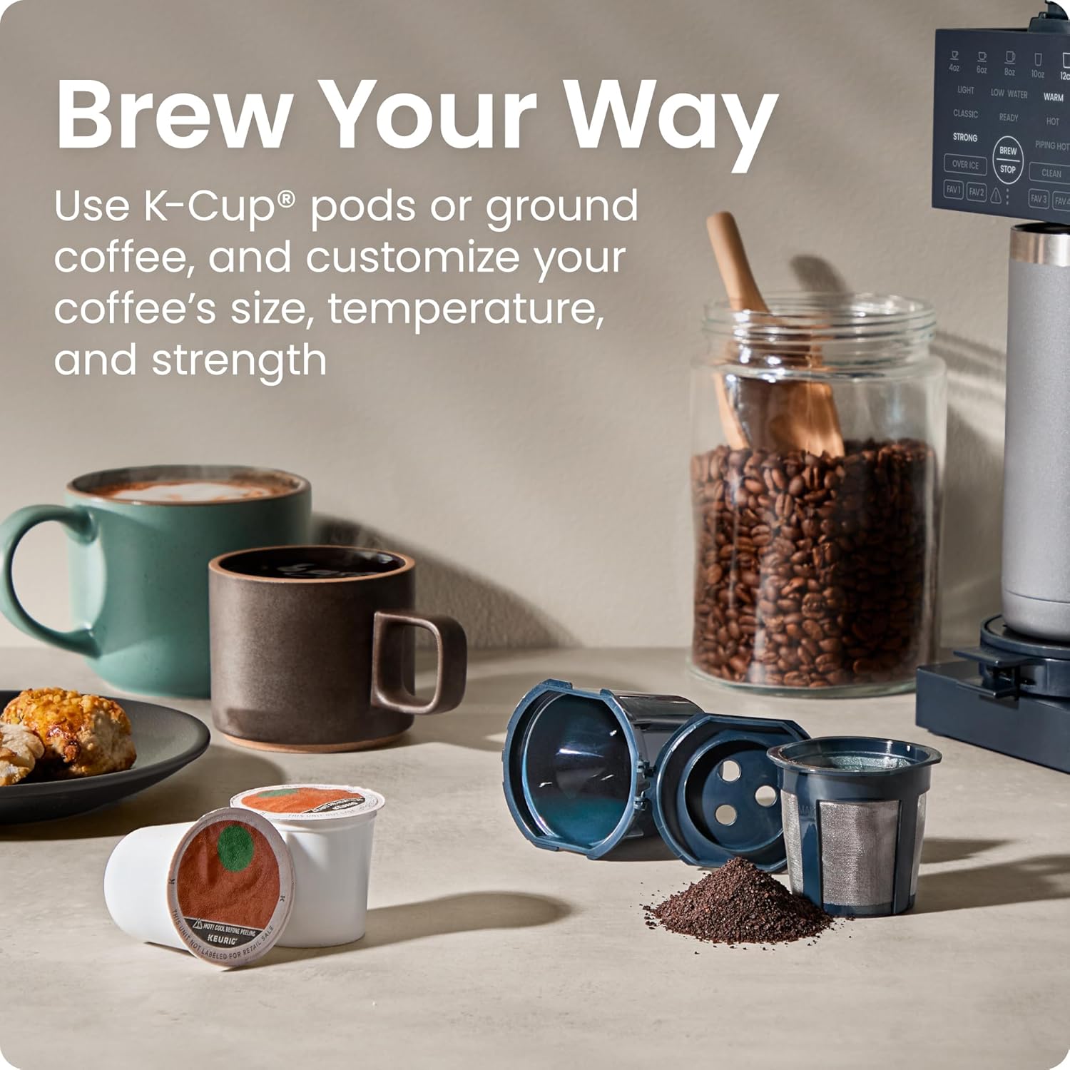 Chefman 12-Cup Programmable Coffee Maker, Electric Brewer, Auto Shut Off, Digital Display w/Auto-Brew Function, Anti-Drip Pot