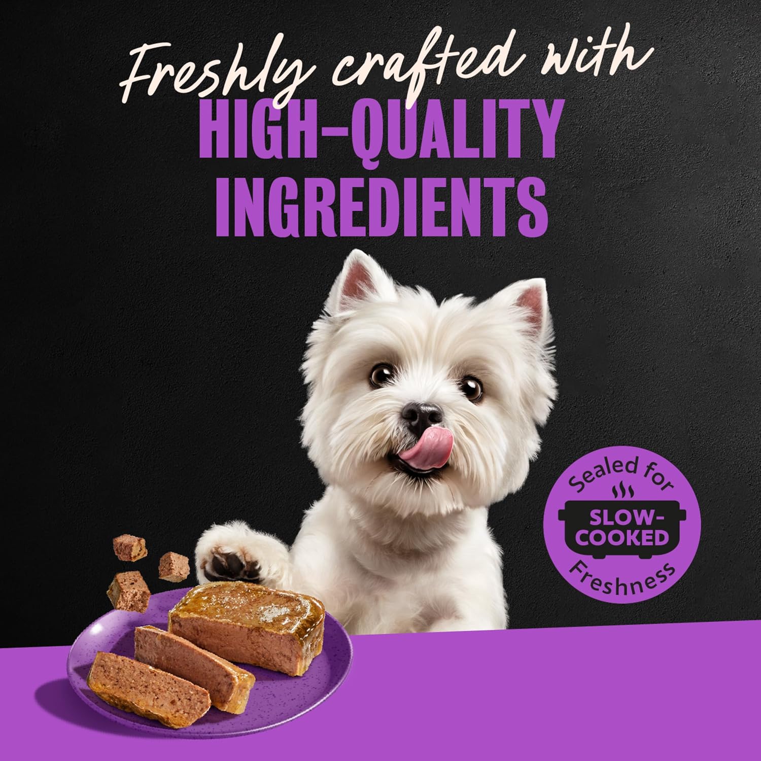 Cesar Classic Loaf Wet Dog Food, Meaty Selects, 3.5 oz, 12 Count, 2-Pack | Made in USA, Filet Mignon & Porterhouse Steak flavors, real beef #1 ingredient, no artificial flavors, easy peel trays