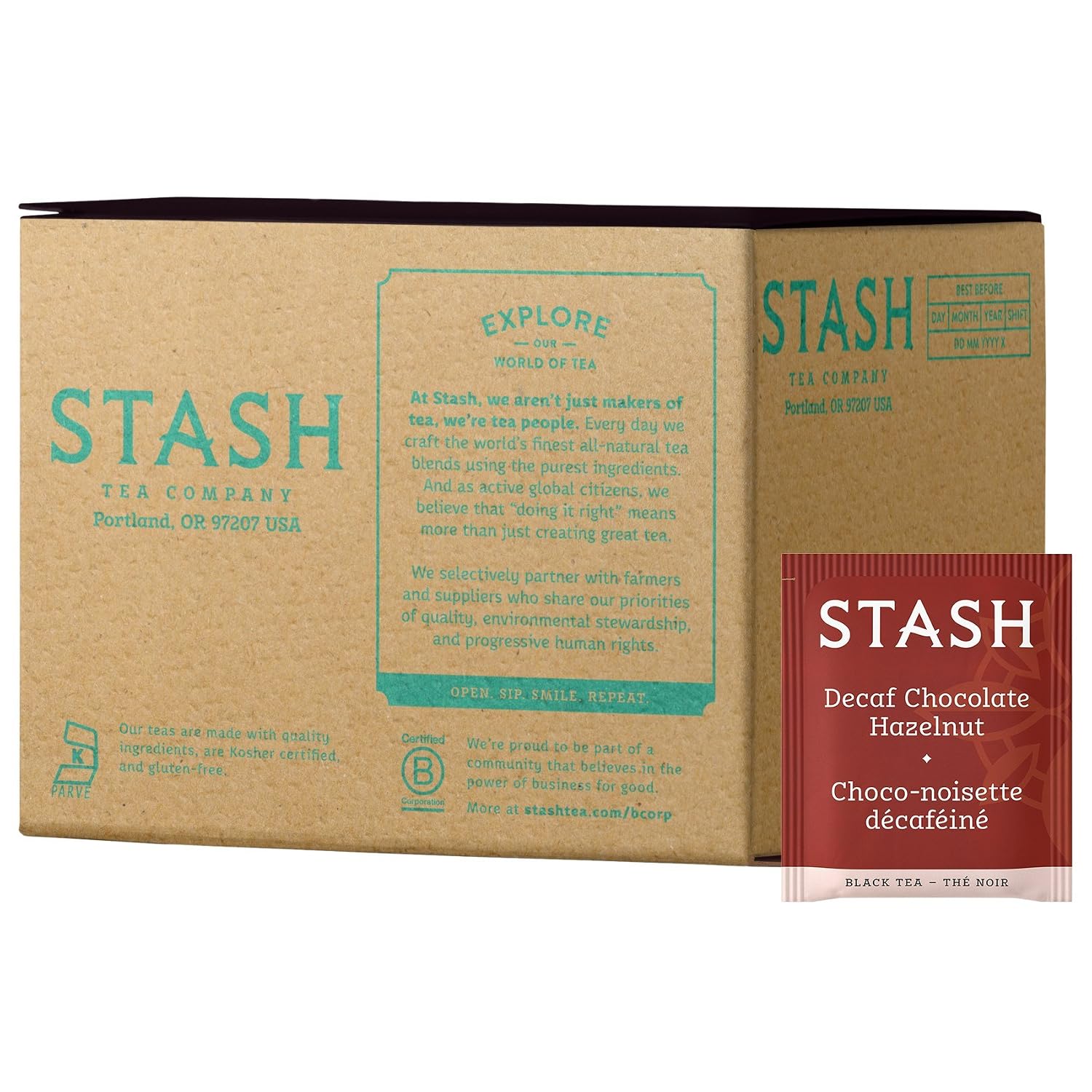 Stash Tea Premium Green Tea, Box of 100 Tea Bags
