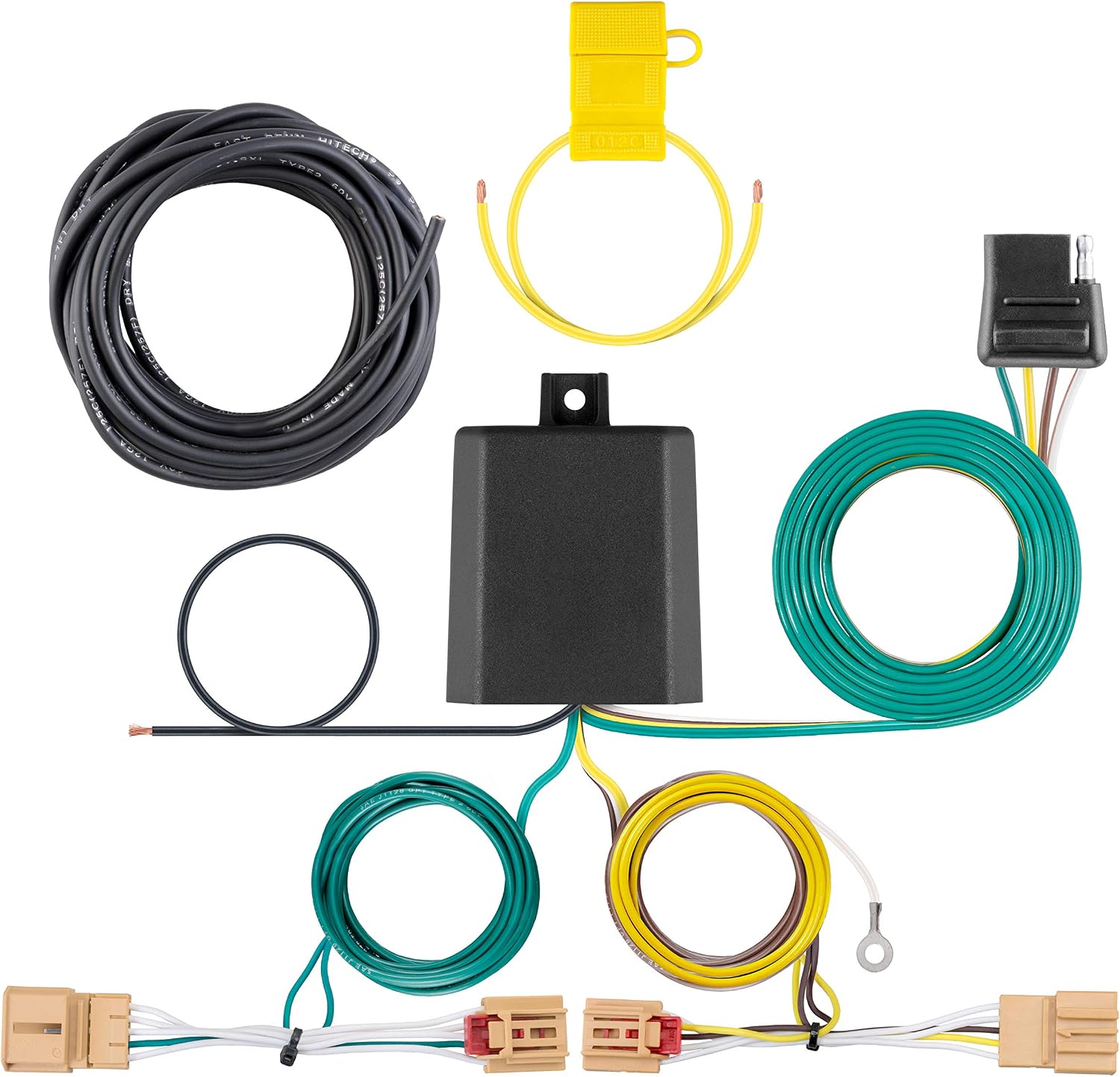 CURT 56403 Vehicle-Side Custom 4-Pin Trailer Wiring Harness,