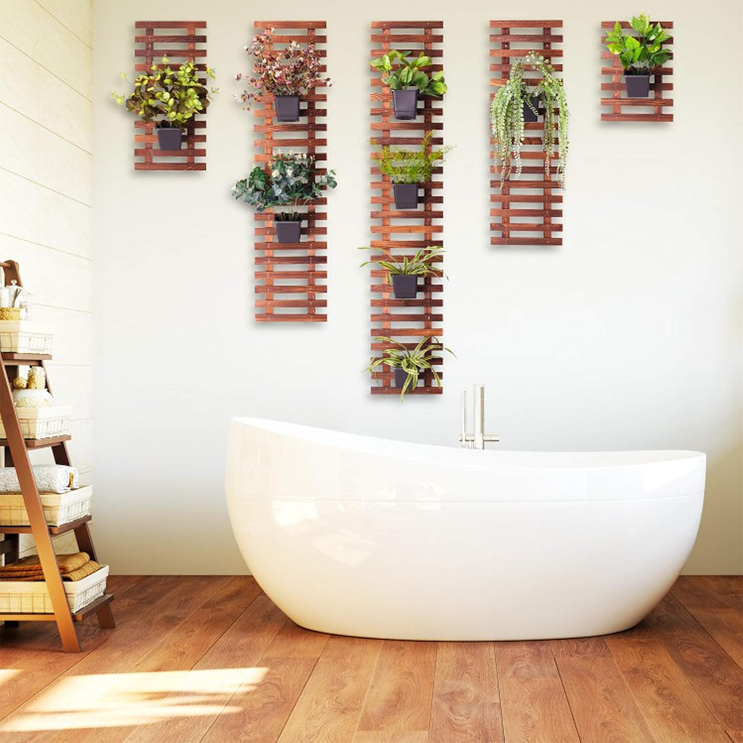 ShopLaLa Wall Planter (60cm, 2 Pack) Hanging Planters for Indoor Plants