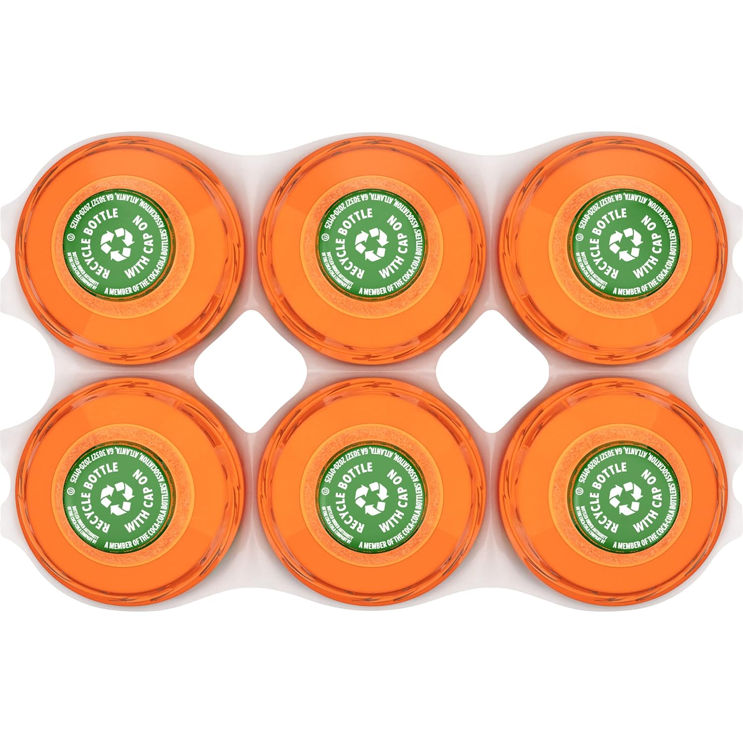 Fanta Orange Soda Soft Drink Bottles, 16.9 fl oz, 6 Pack