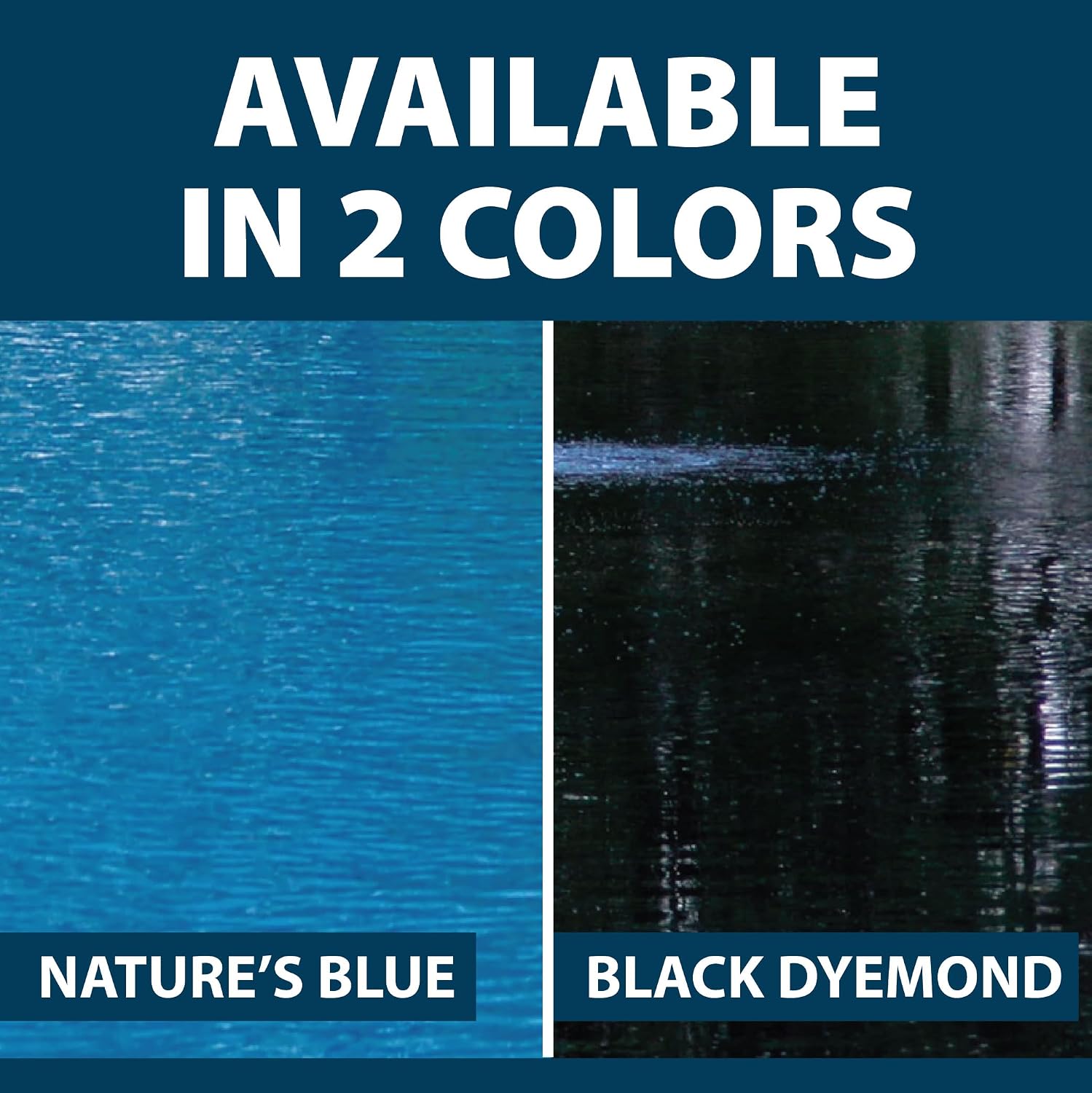 Airmax Pond Dye Plus, Nature's Blue Pond & Lake Water Colorant, 1 Gallon | Natural beneficial bacteria clarifier shades plants and algae from sunlight; fish and livestock safe