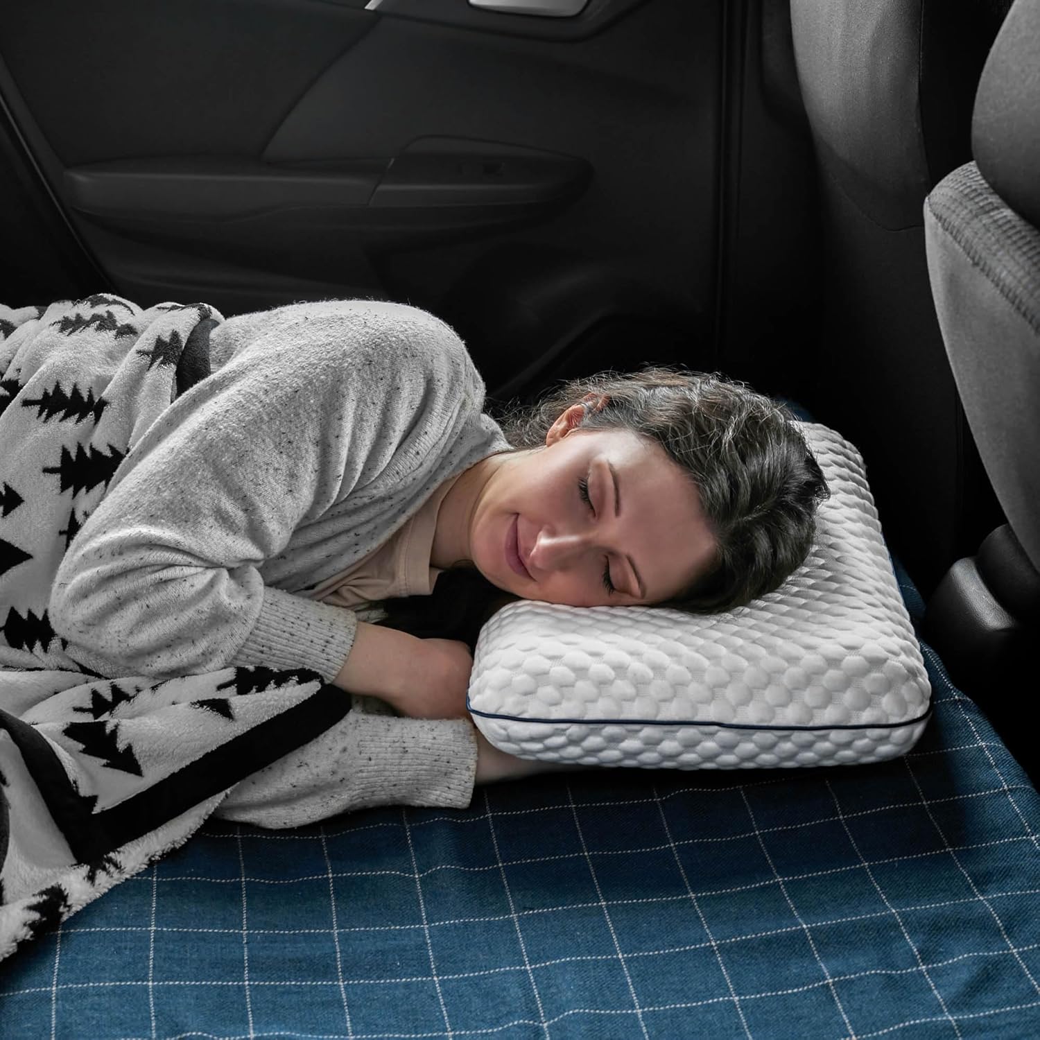 Weekender Cooling Gel Memory Foam Pillow for Sleeping – Standard Size, Ventilated Cooling Pillow for Side & Back Sleepers, Neck & Shoulder Support, Medium Firm, Washable Cover
