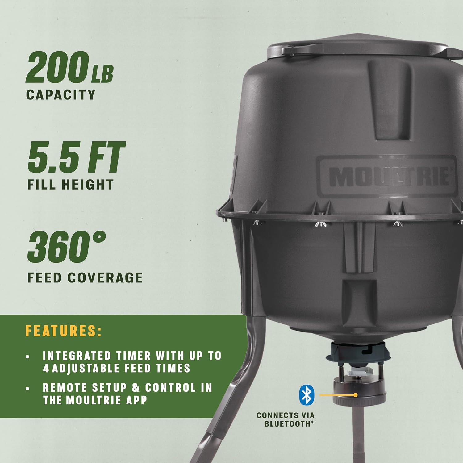 Moultrie 30-Gallon Deer Feeder Tripod