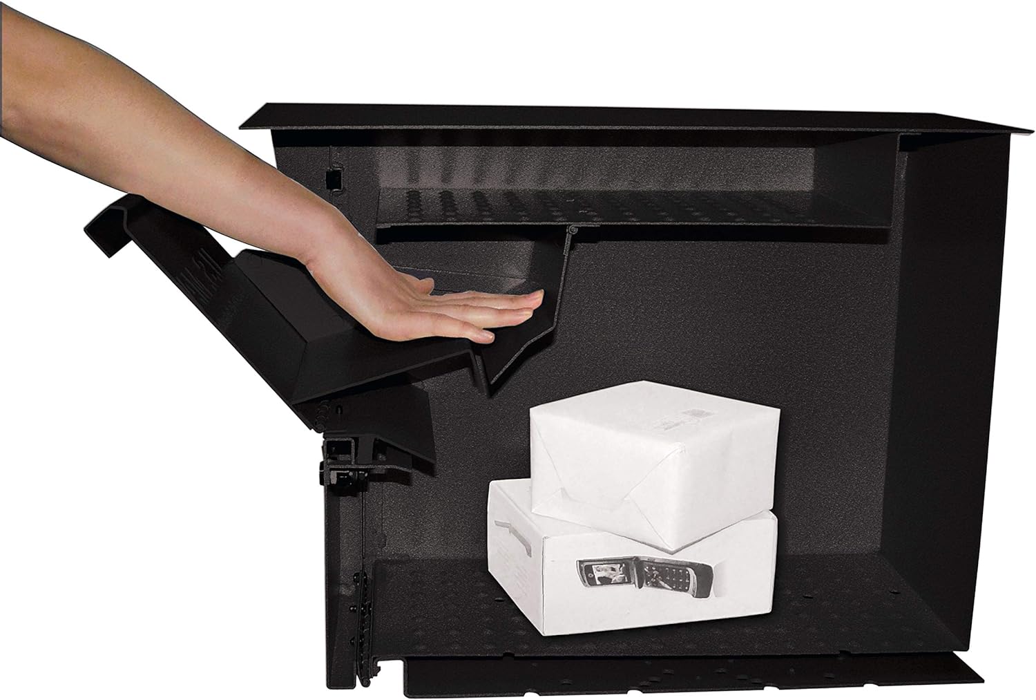 Mail Boss Package Master Locking Post Mount Package Mailbox, USPS Approved | Patented anti-pry lock, oversized package door