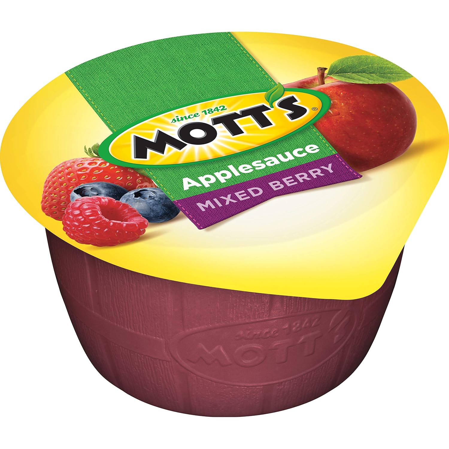 Mott's Applesauce, 4 Oz Cups, 36 Count, No Artificial Flavors, Good Source of Vitamin C, Nutritious Option for The Whole Family