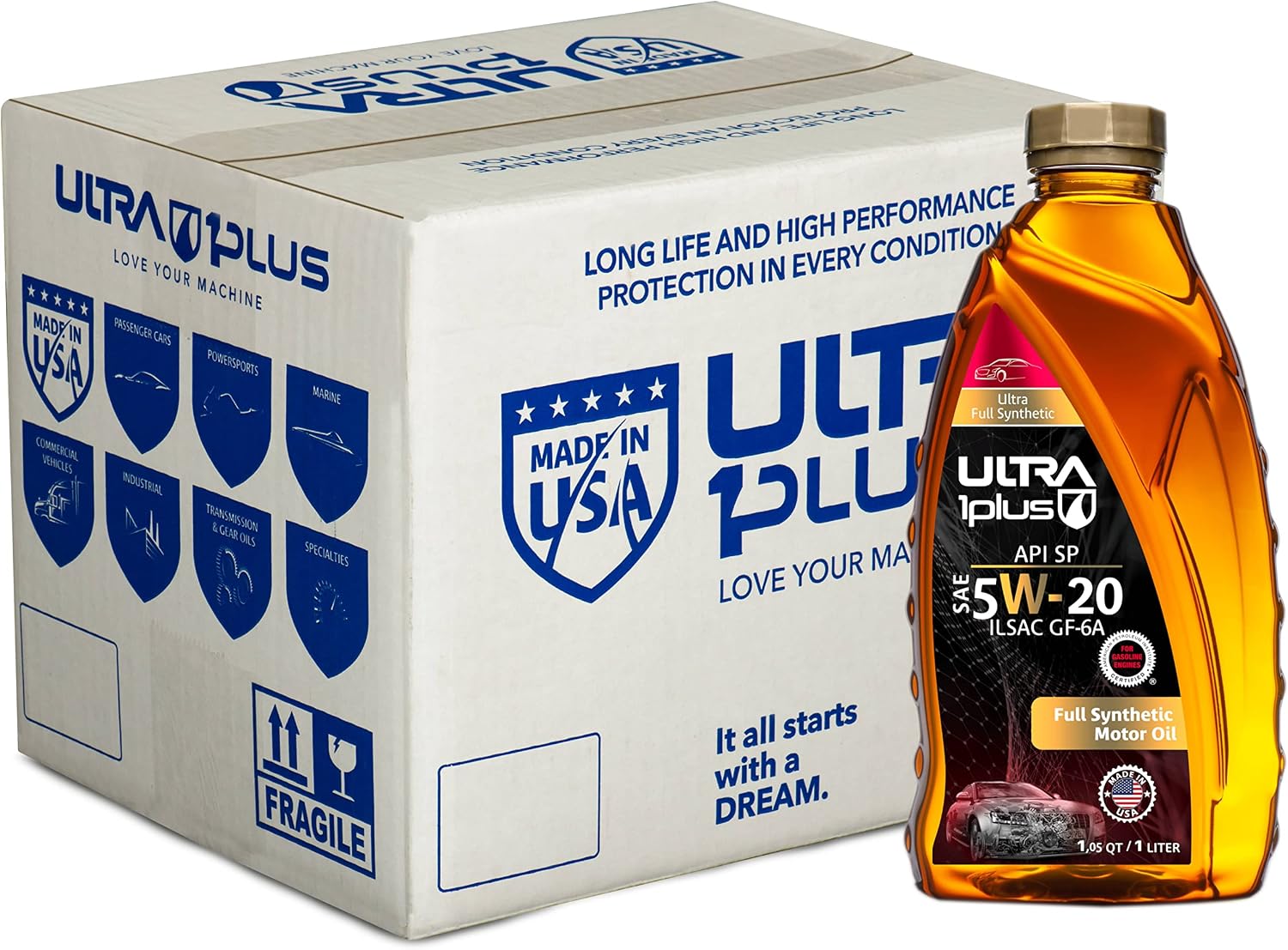 SAE 5W-30 Full Synthetic Motor Oil API SP ILSAC GF-6A 1 Gallon