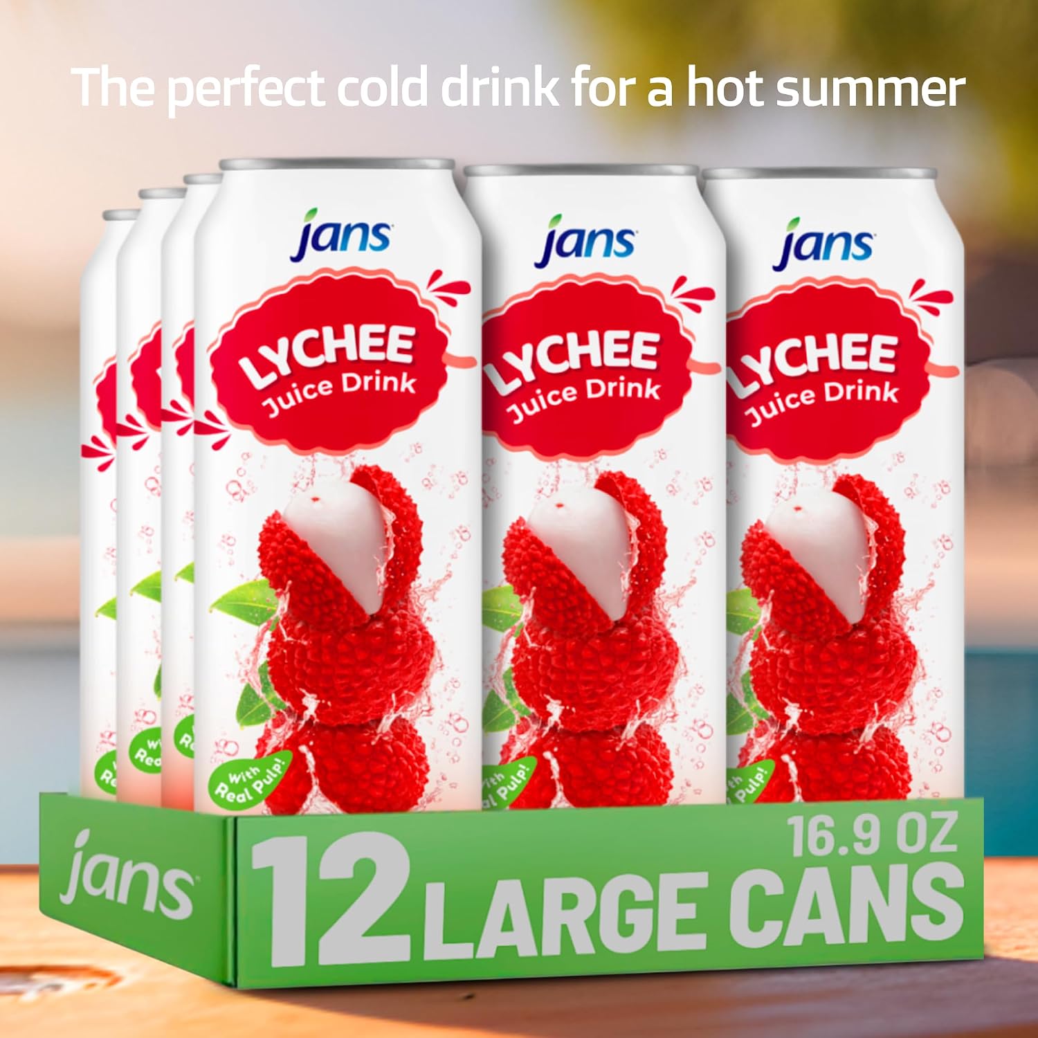 Jans 100% Coconut Water With Pulp, Unsweetened, 16.57 Fl Oz, Pack of 12