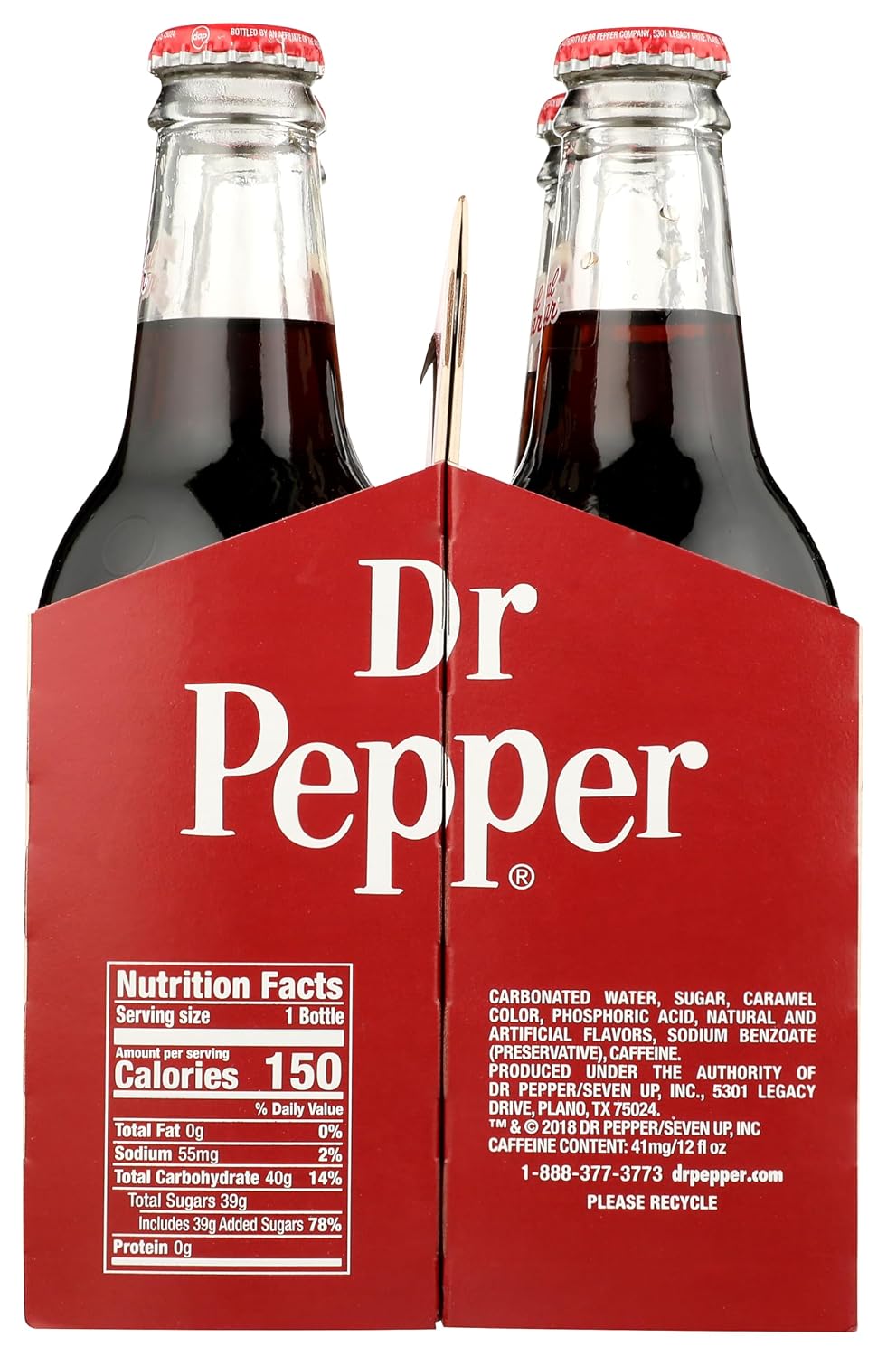 Dr Pepper 4pk 12oz Glass