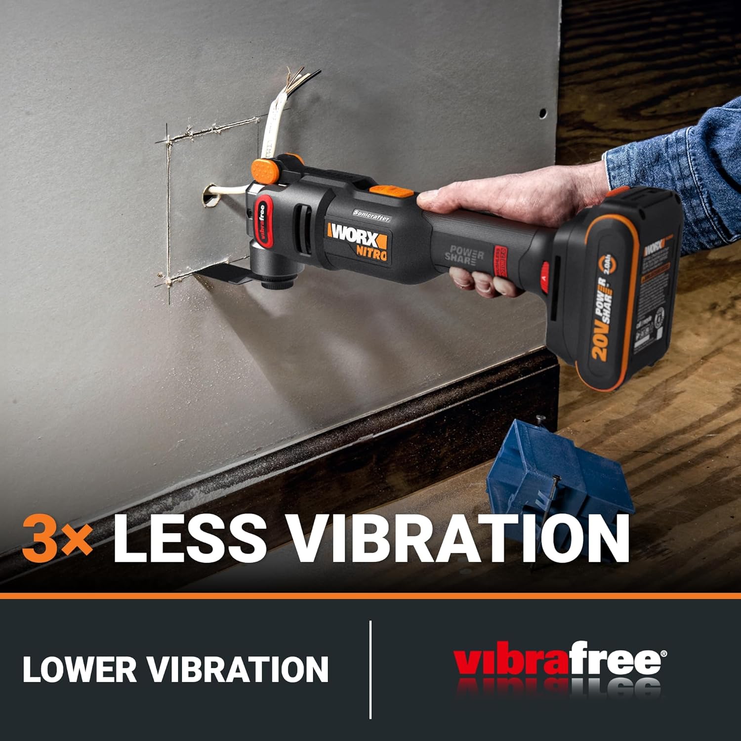 WORX Cordless Oscillating Multi-Tool, 20V Sonicrafter, WX696L