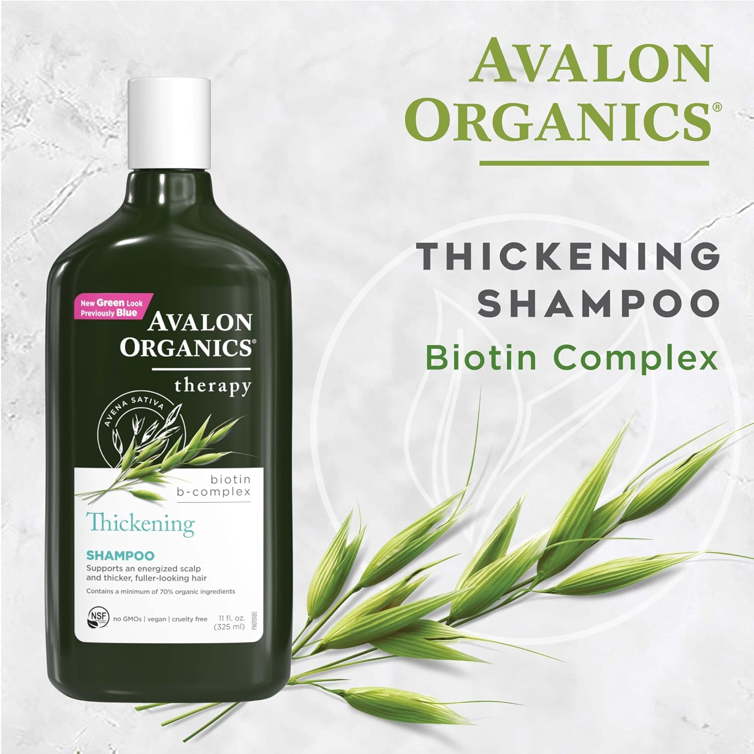 Avalon Organics Therapy Biotin B-Complex Thickening Shampoo, 32 oz