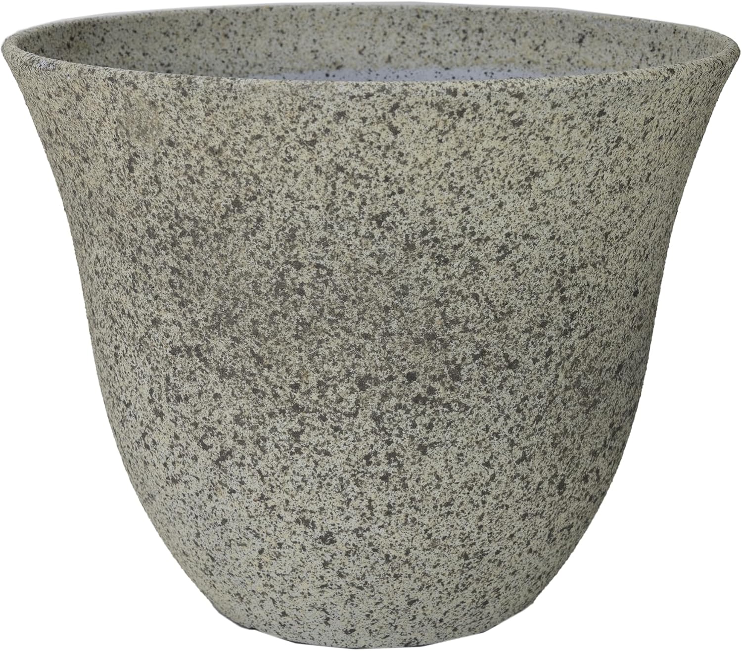 Honeysuckle Resin Planter, Durable Garden Pot, 15" Stone | Hand-Painted Finish Plant Pots, Lightweight Indoor Outdoor Planter, UV-Resistant
