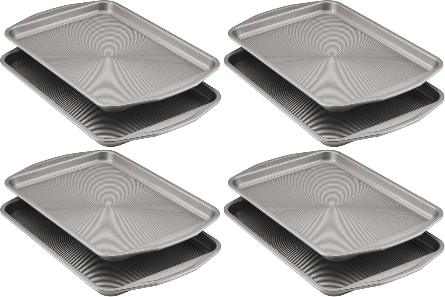 Circulon Nonstick Bakeware Set, Cookie Sheets for Baking Nonstick, 2-Piece, Gray