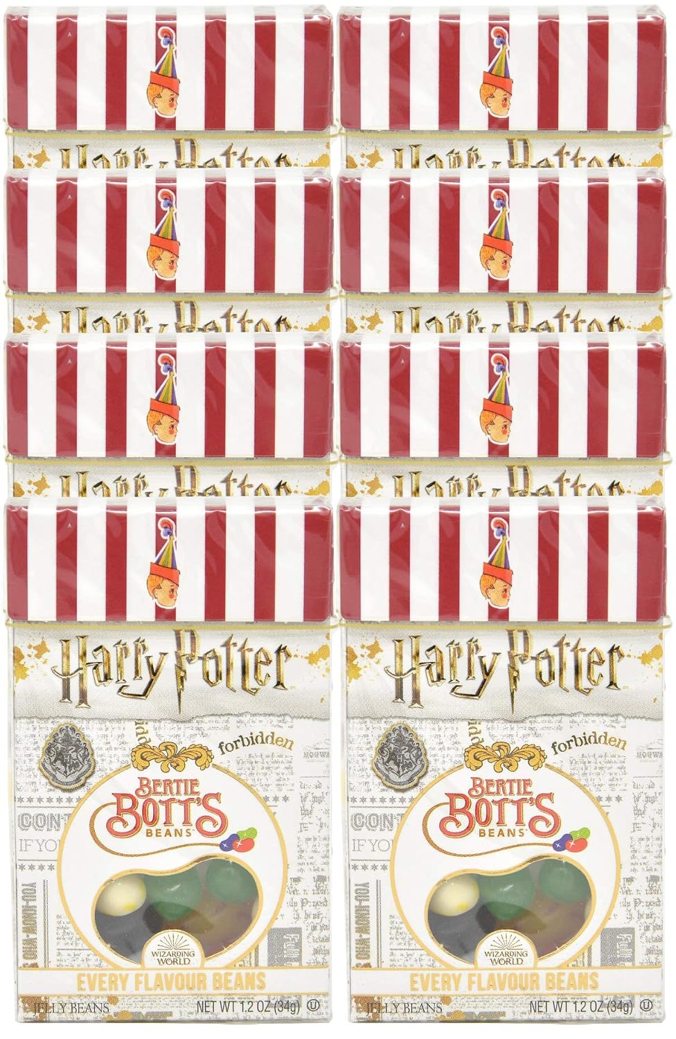 Jelly Belly Jelly Beans, 20 Flavors, .35-oz Trial Size Packs, 80 Count