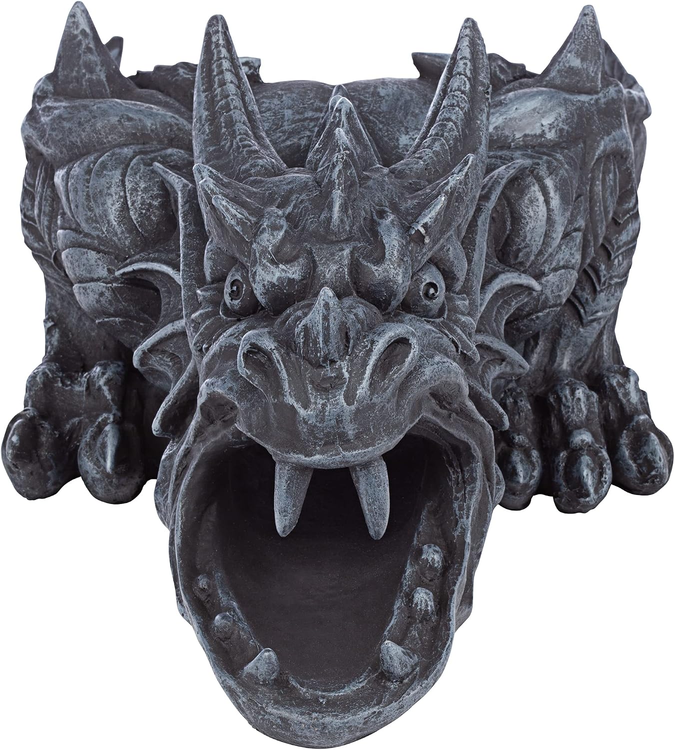 Design Toscano Roland the Gothic Gargoyle Gutter Guardian Rain Downspout Extension Outdoor Statue, 10 Inch Long, Cast Stone Resin, Grey Stone Finish