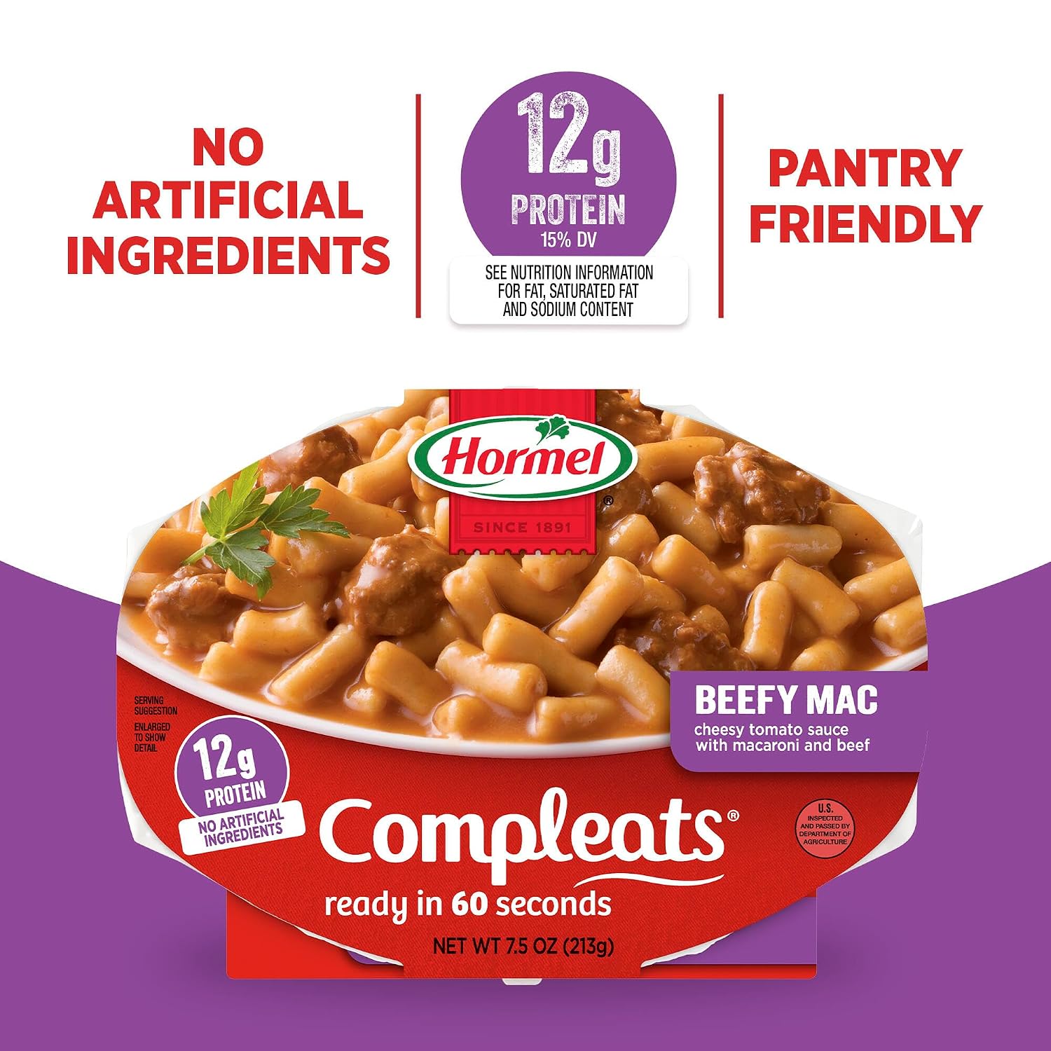 HORMEL COMPLEATS Chicken Alfredo Microwave Tray, 10 oz. (6 Pack)