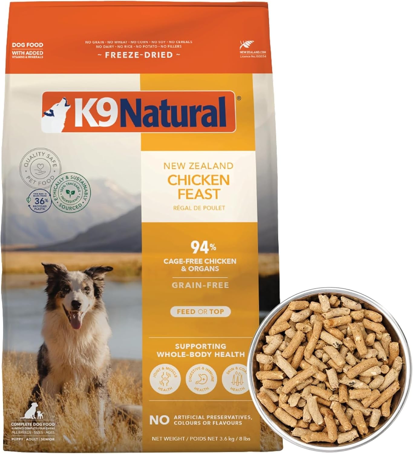K9 Natural - Freeze Dried High Protein Grain-Free Dog Food Or Topper