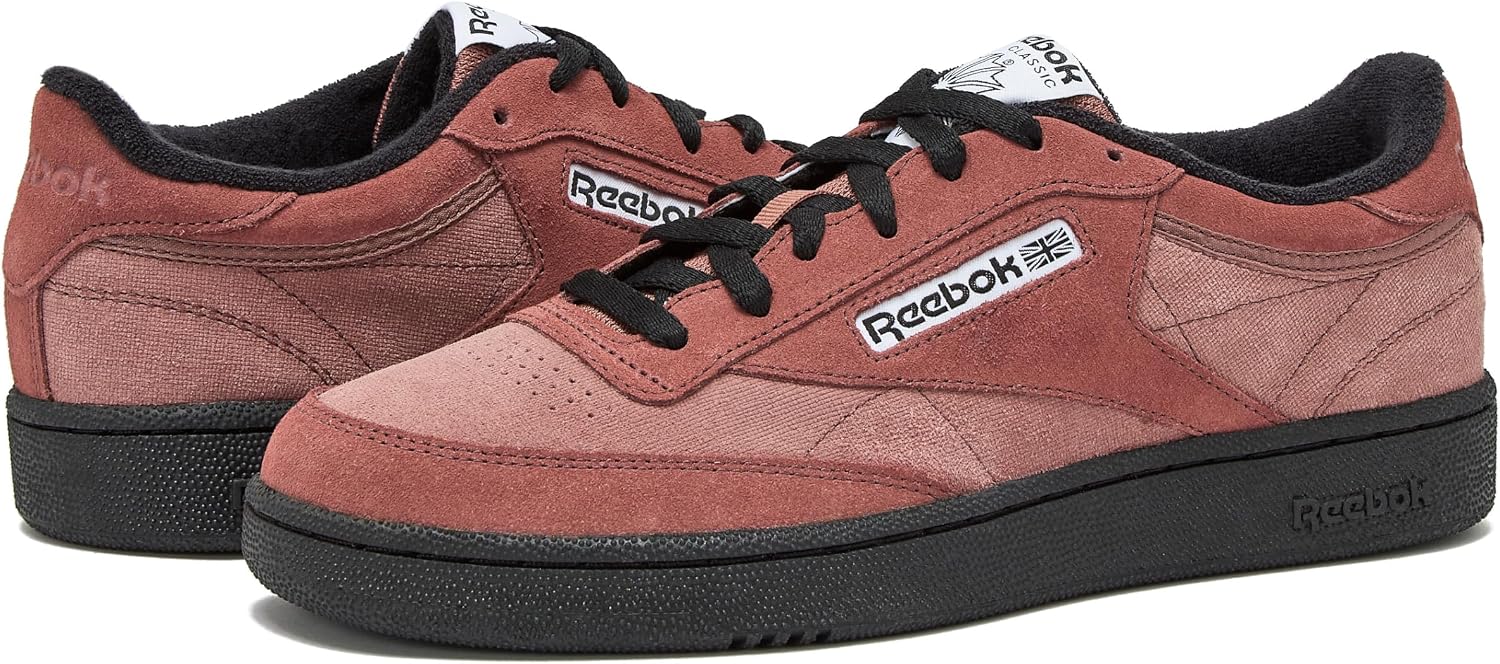 Reebok Club C 85 Mens Tennis Shoes, Casual Fashion White Sneakers for Men