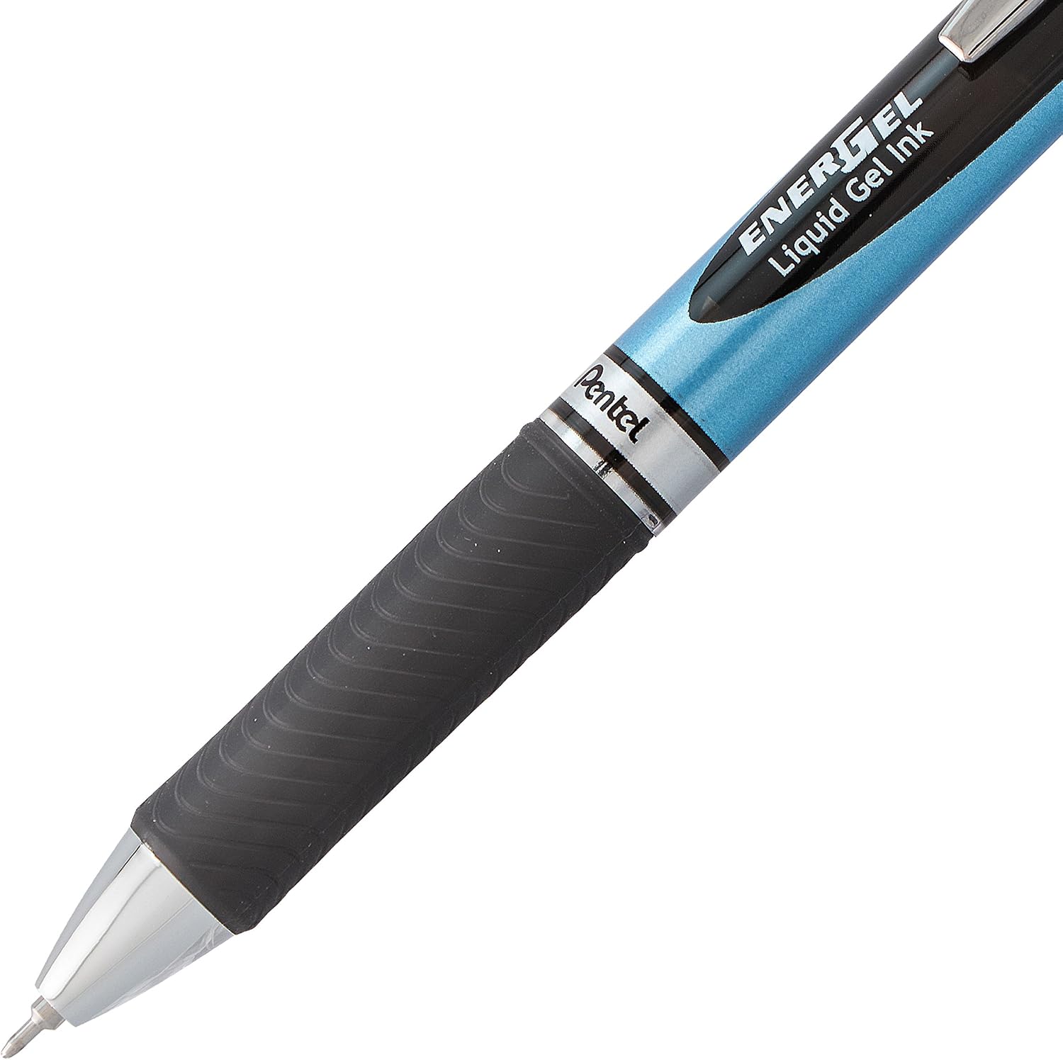 Pentel EnerGel RTX Retractable Liquid Gel Pen, (0.5mm), Fine Line, Needle Tip, Black Ink, Pack of 3 (BLN75BP3A)