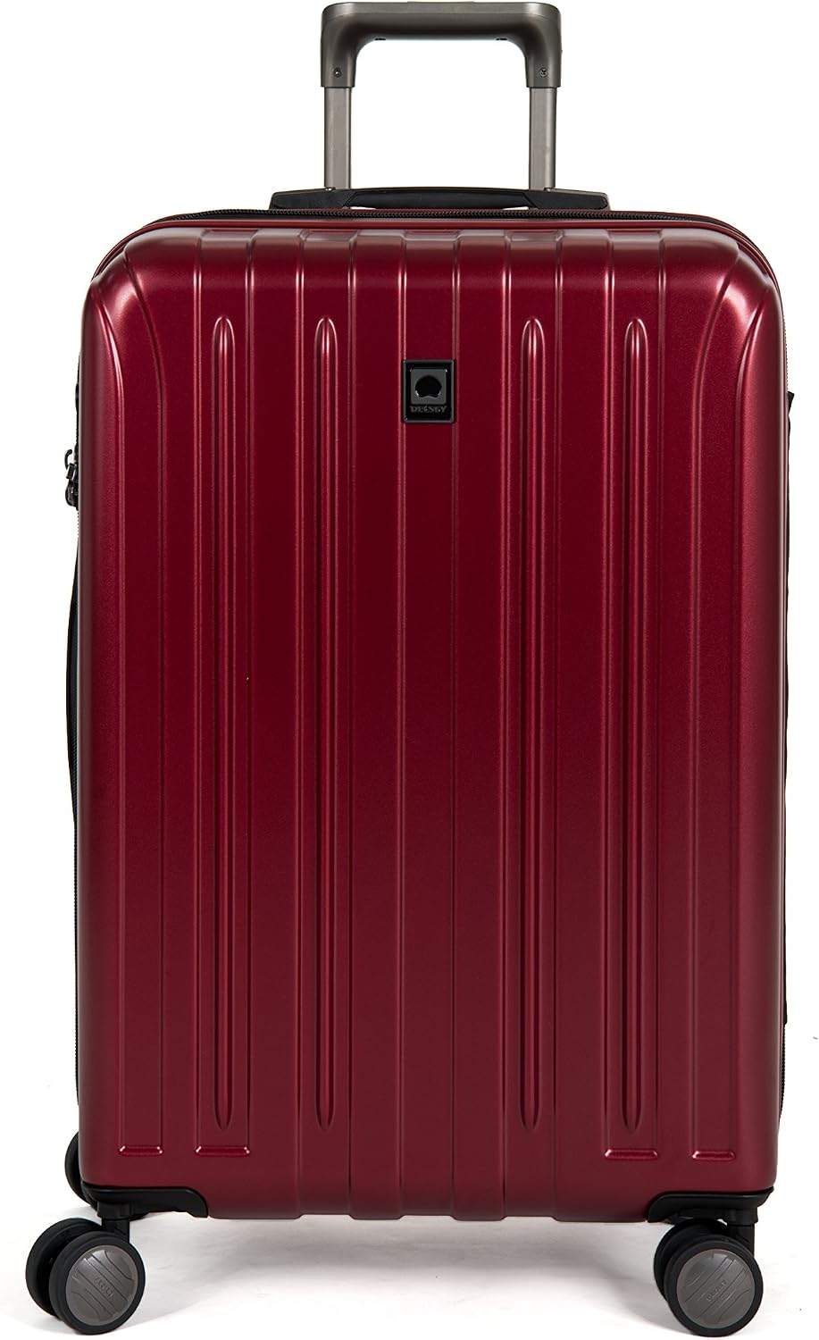 DELSEY PARIS Titanium Hardside Expandable Luggage with Spinner Wheels Carry-On Luggage, Graphite, Carry-On 19 Inch