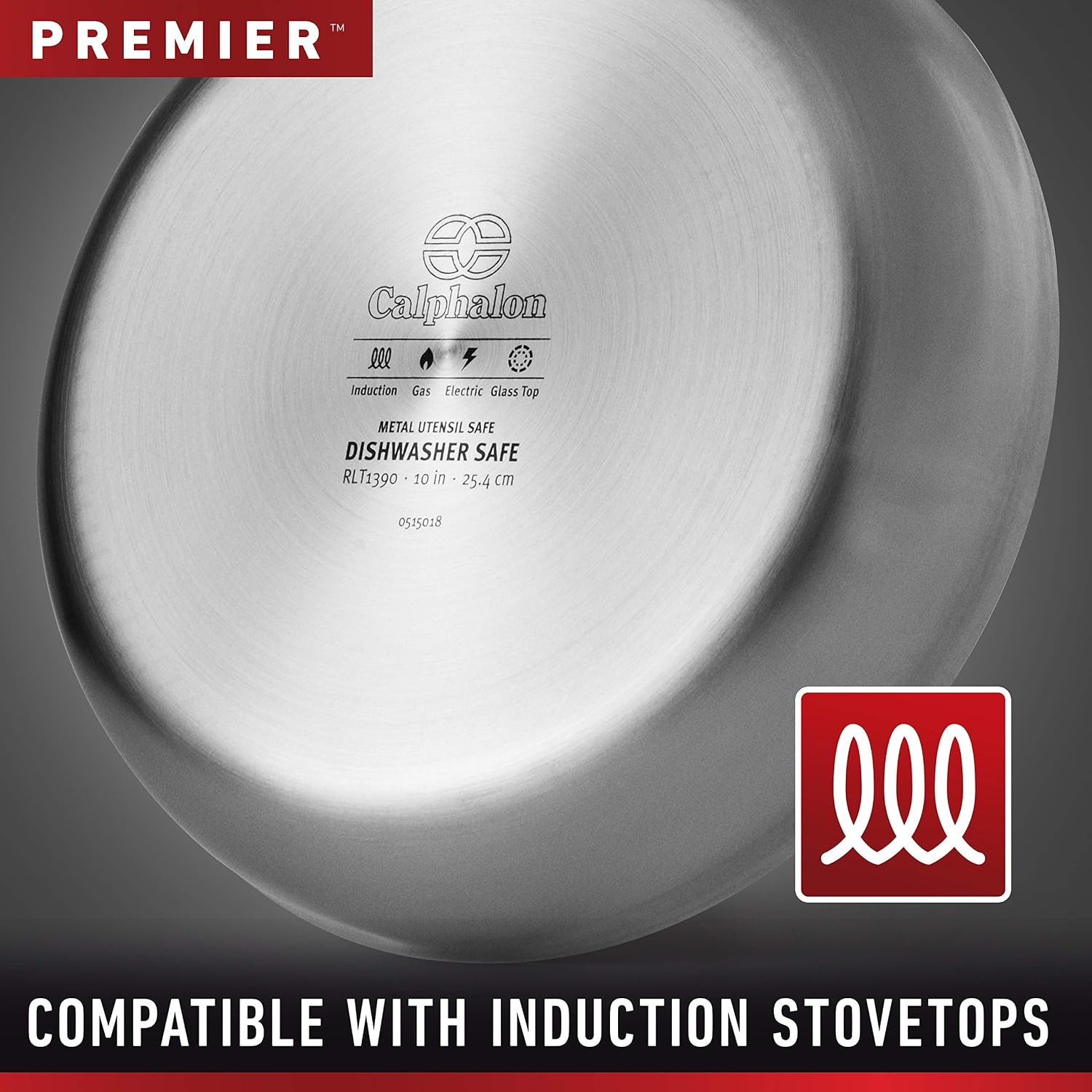 Calphalon 3-Ply Stainless Steel Cookware Set 13 Piece Includes Frying Pans, Pots and Pans Set, Induction, Metal Utensil Safe, Oven Safe 500F