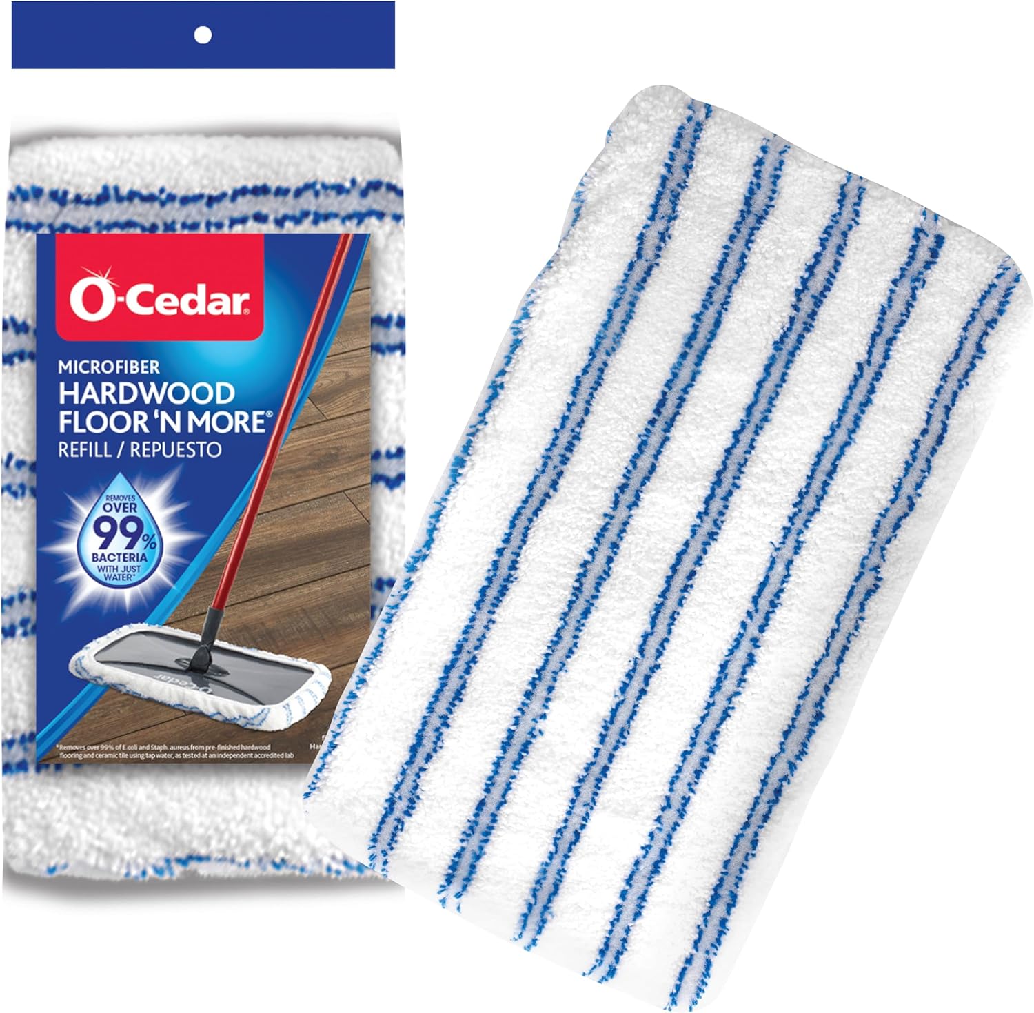 O-Cedar Hardwood Floor 'N More Microfiber Mop Refill